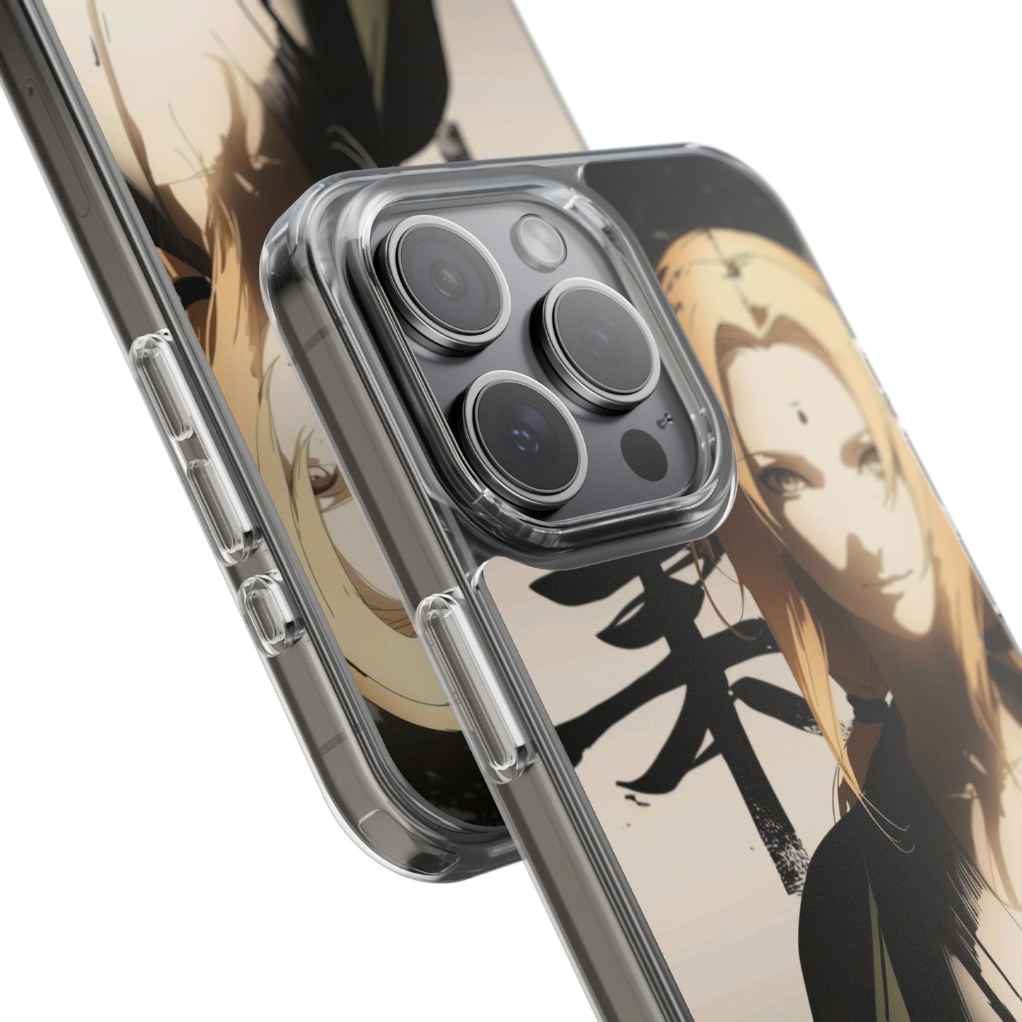 Clear Anime Character Impact-Resistant Phone Case