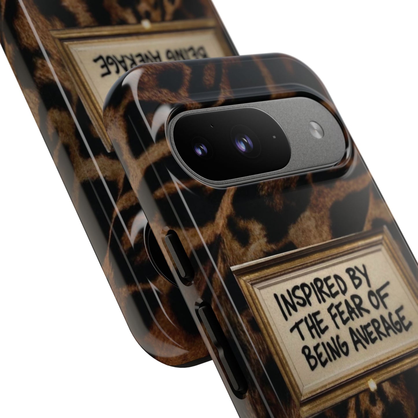 Leopard 'Inspired by the Fear of Being Average' Phone Case