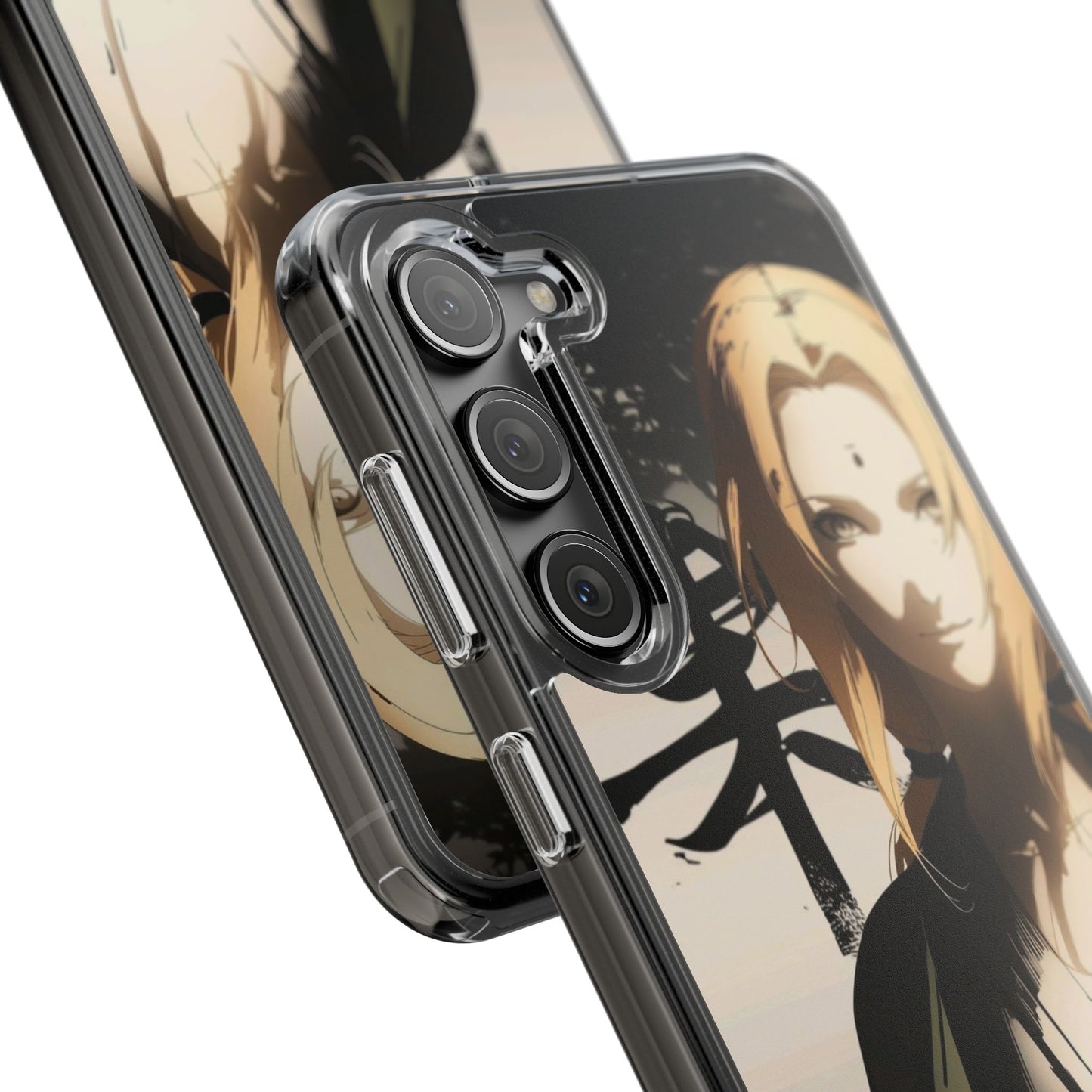 Clear Anime Character Impact-Resistant Phone Case