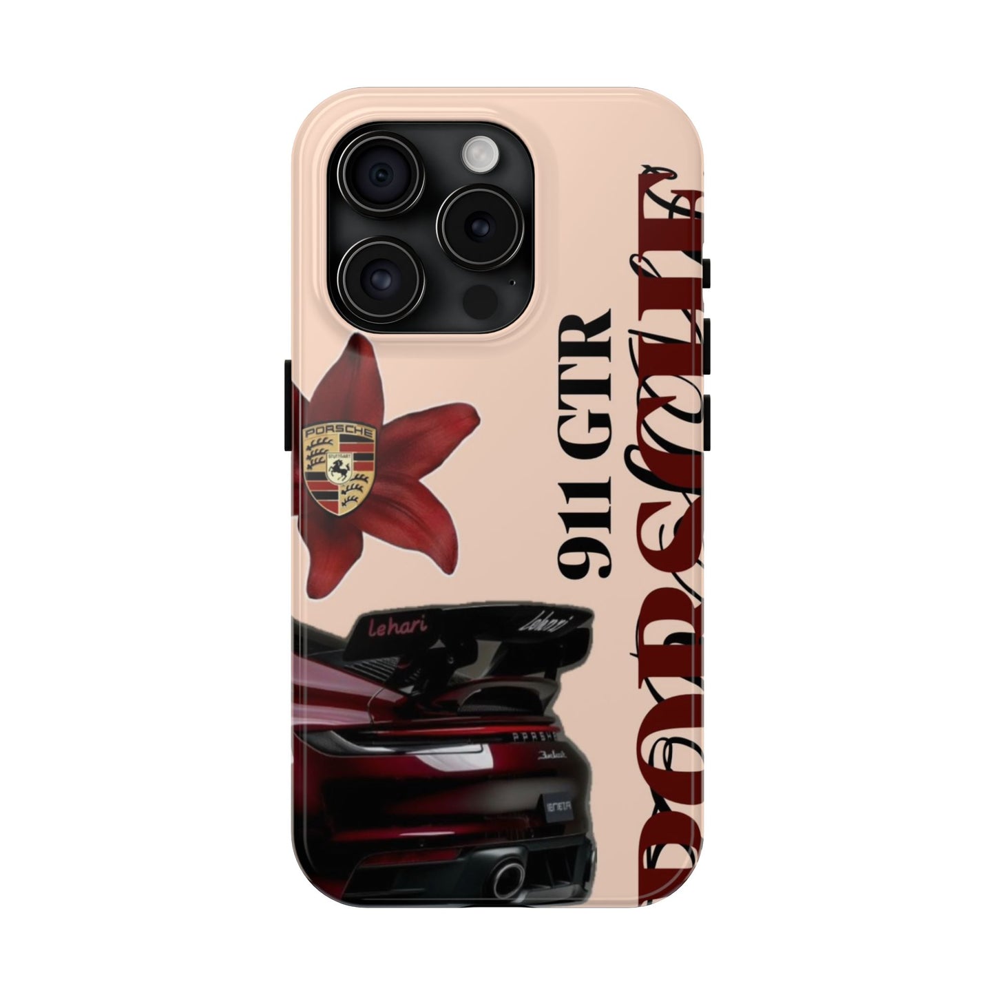 Porsche 911 GT-R Red Orchid Tough Phone Case — Sports Car Protective Cover
