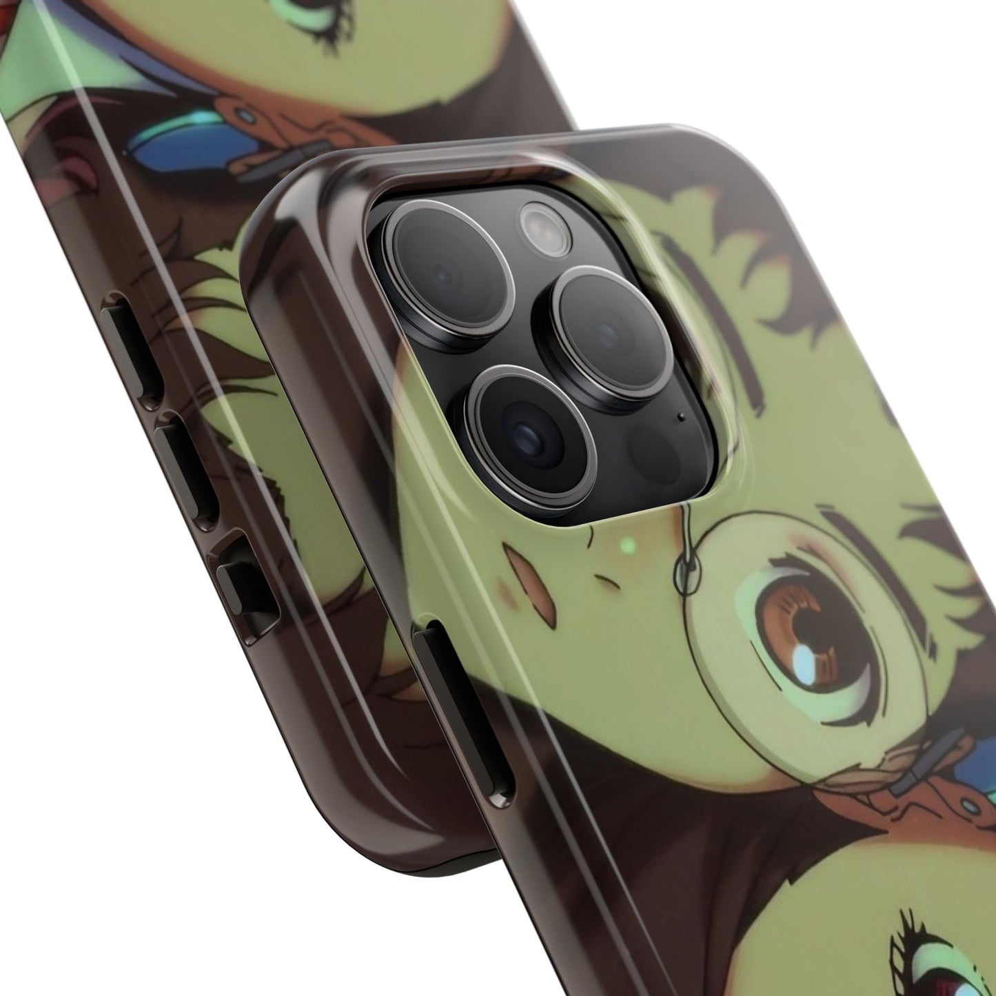 Anime Duo Tough Phone Case — Cute Chibi Sisters Protective Cover