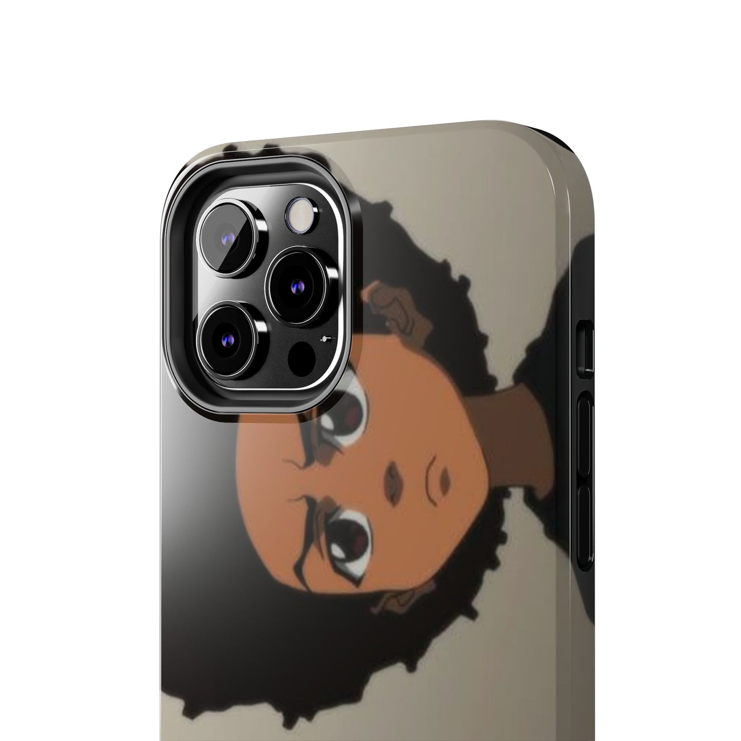 Tough Phone Case — Afro Anime Duo Face Design, Protective Shockproof Cover