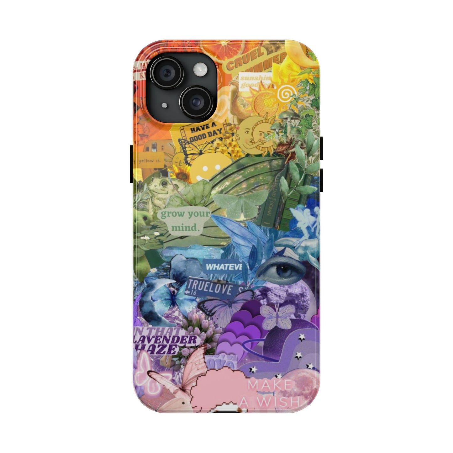 Collage Art Phone Case — 'Grow Your Mind' Lavender Haze Tough Case