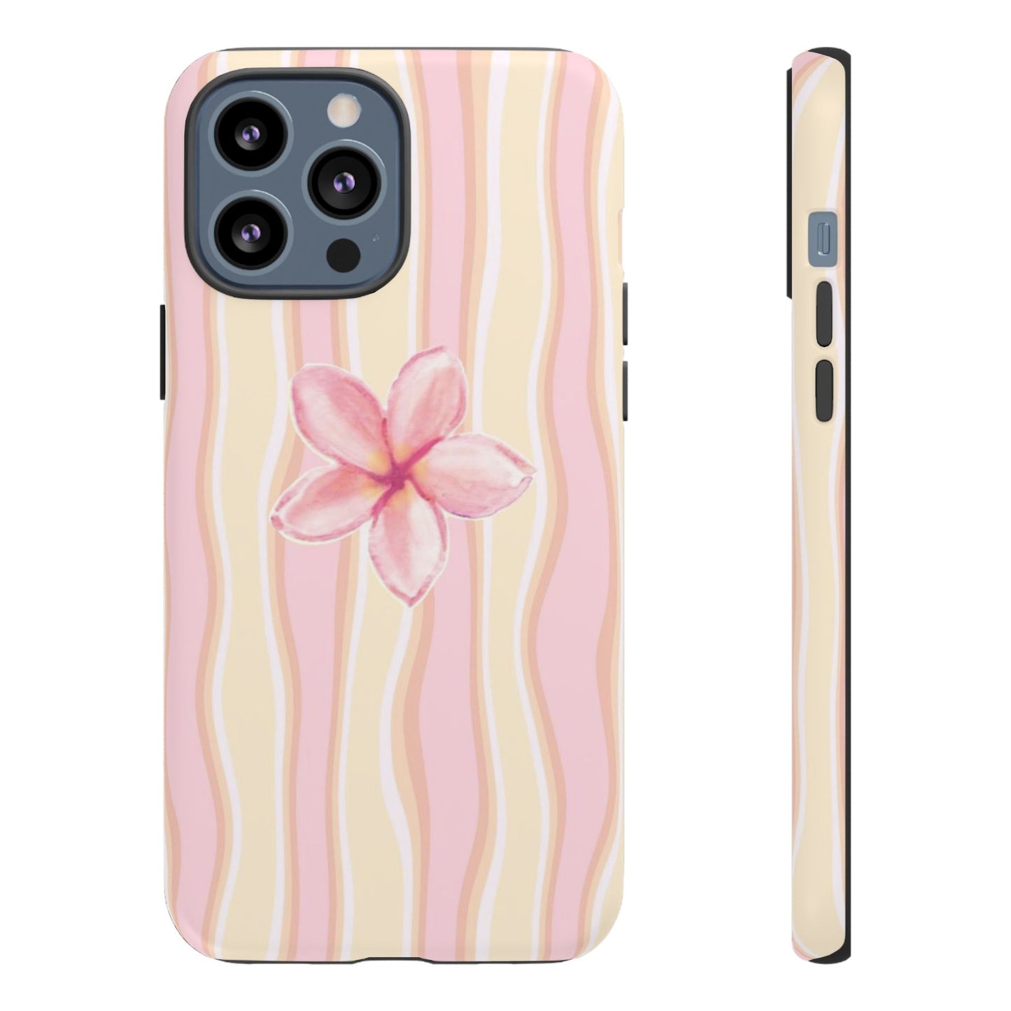 Pink Plumeria Phone Case - Tropical Floral Tough Phone Case