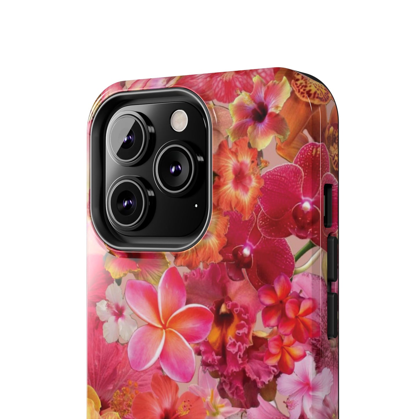 Tough Phone Case — Pink Tropical Floral Orchids Phone Cover