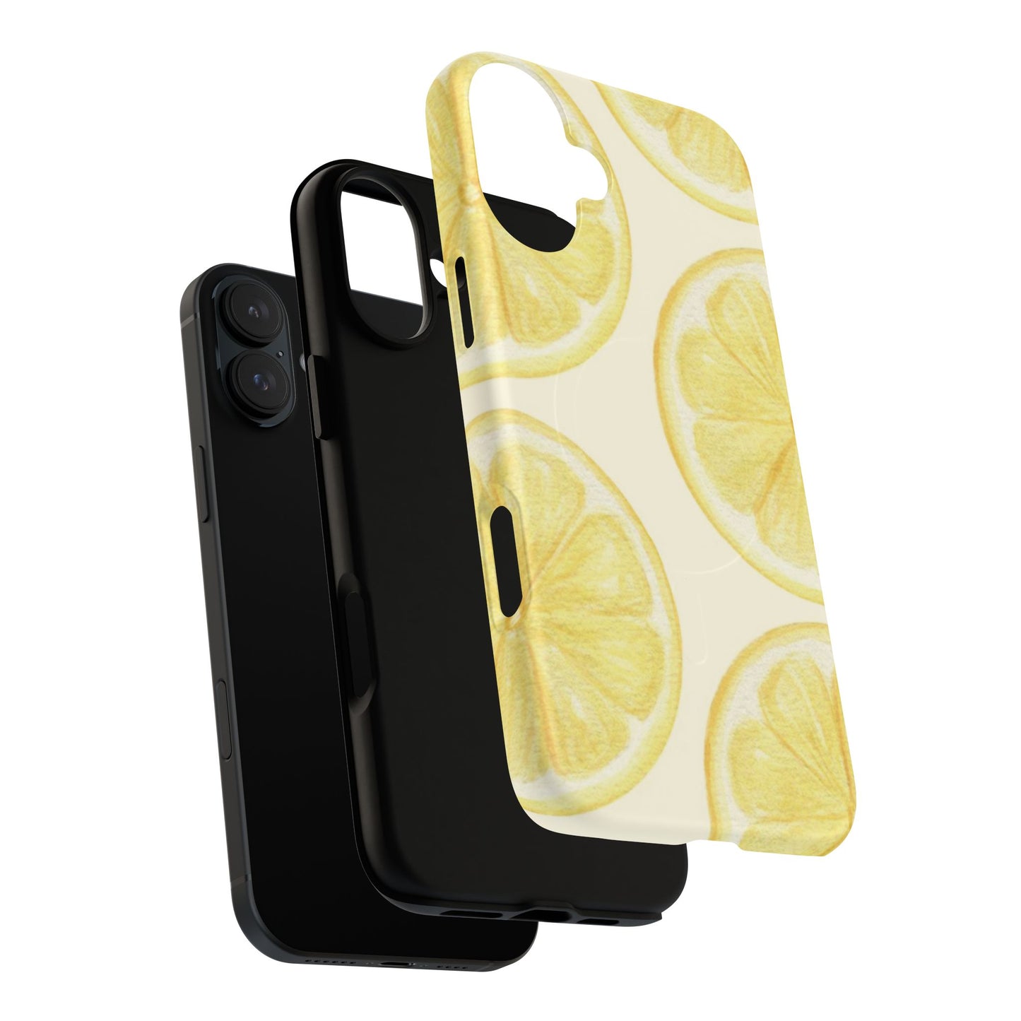 Lemon Slices Tough Magnetic Phone Case — Protective Citrus Pattern