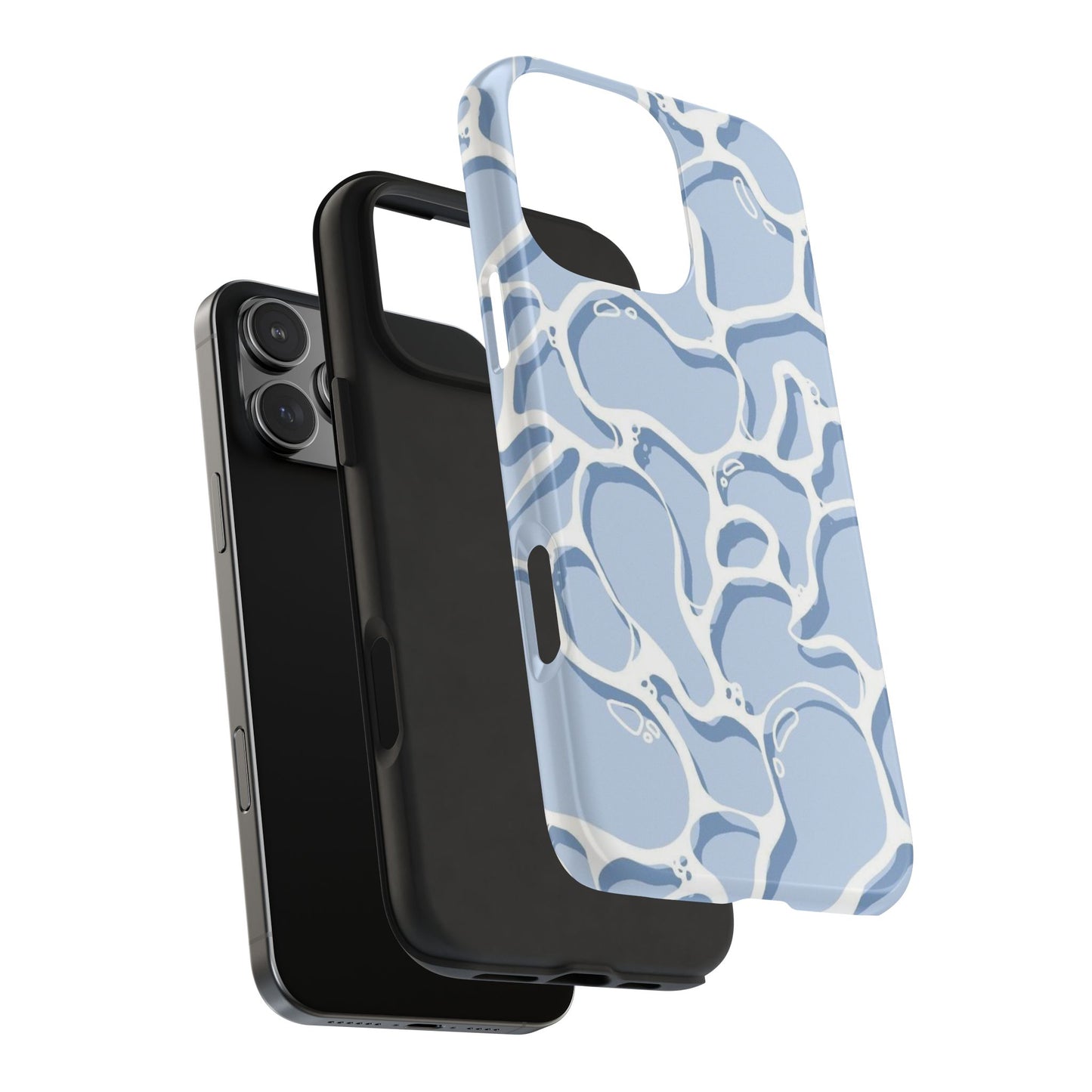 Blue Abstract Pool Pattern Tough Phone Case