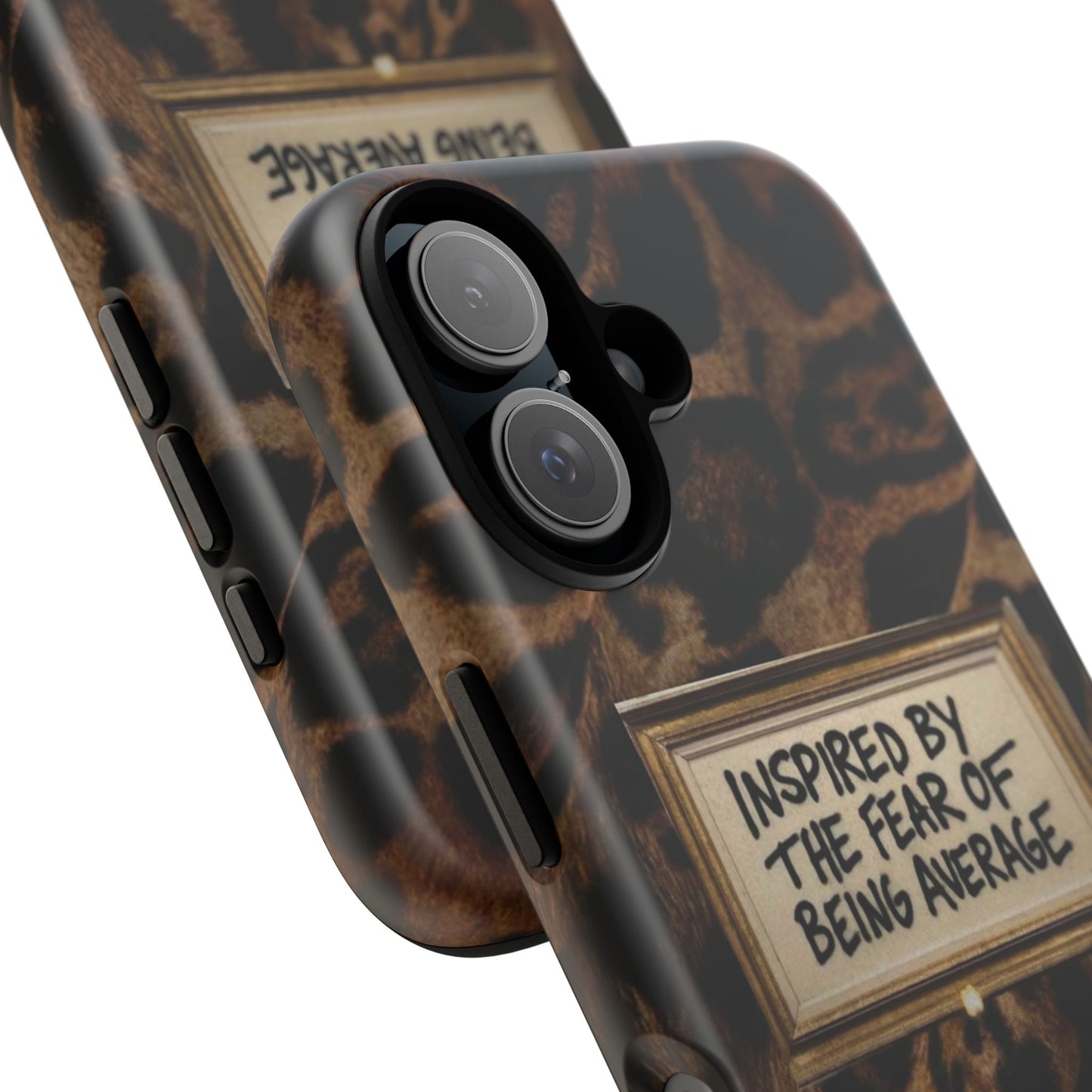 Leopard 'Inspired by the Fear of Being Average' Phone Case
