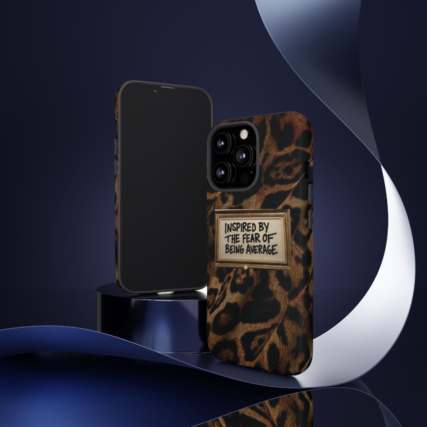 Leopard 'Inspired by the Fear of Being Average' Phone Case
