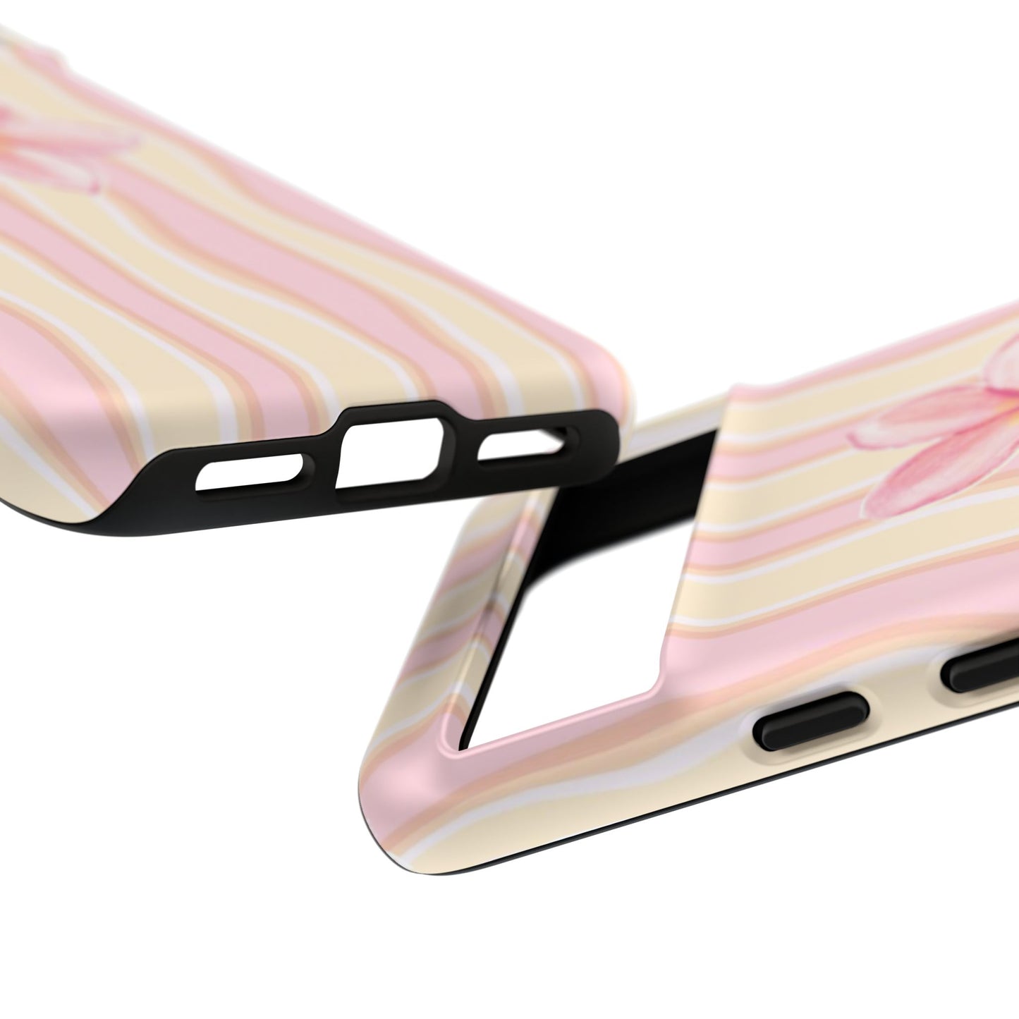 Pink Plumeria Phone Case - Tropical Floral Tough Phone Case