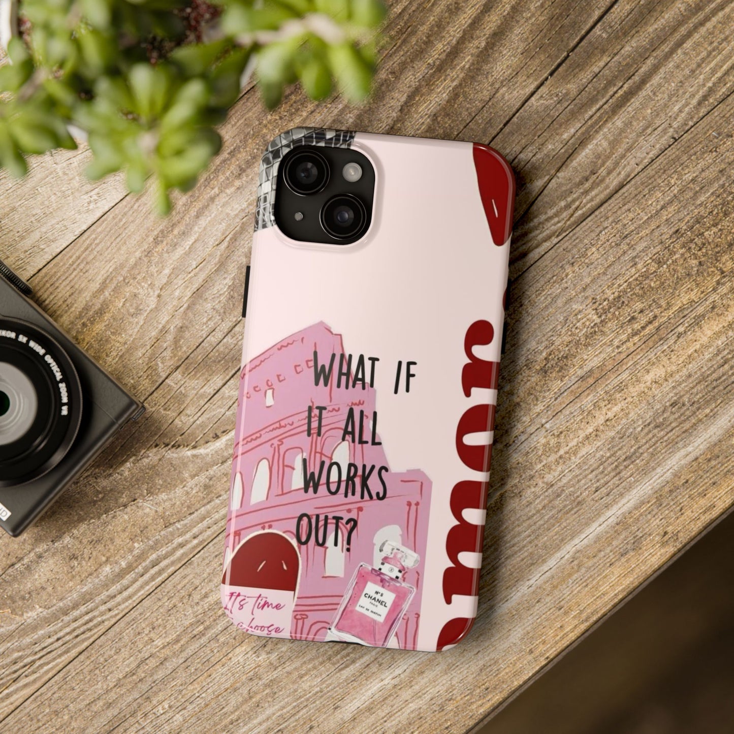 What If It All Works Out Phone Case - Pink Motivational Tough Case