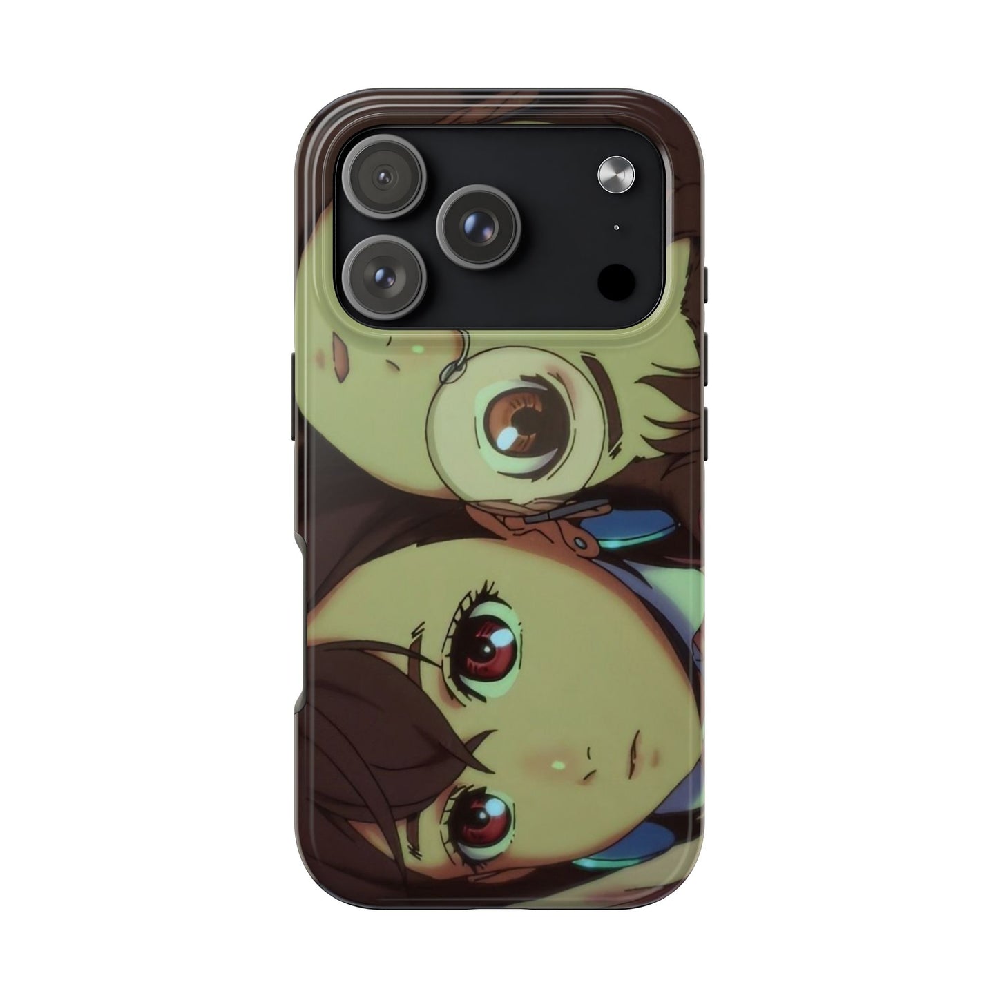 Anime Duo Tough Phone Case — Cute Chibi Sisters Protective Cover