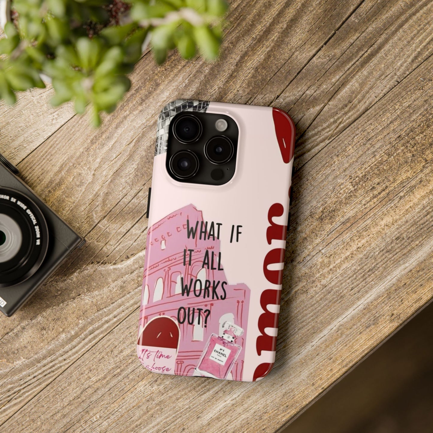 What If It All Works Out Phone Case - Pink Motivational Tough Case