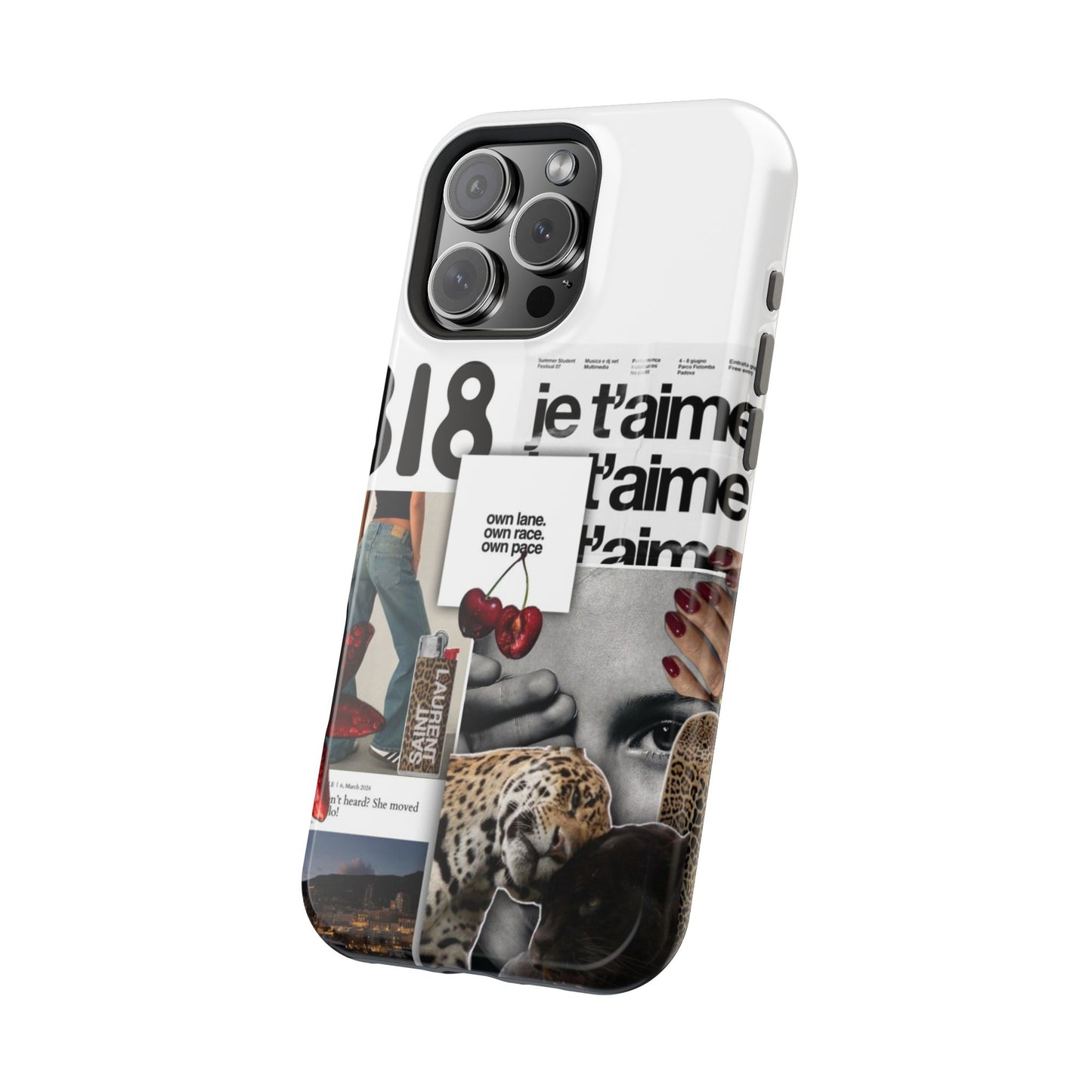Collage 'Je t’aime' Magnetic Impact-Resistant Phone Case