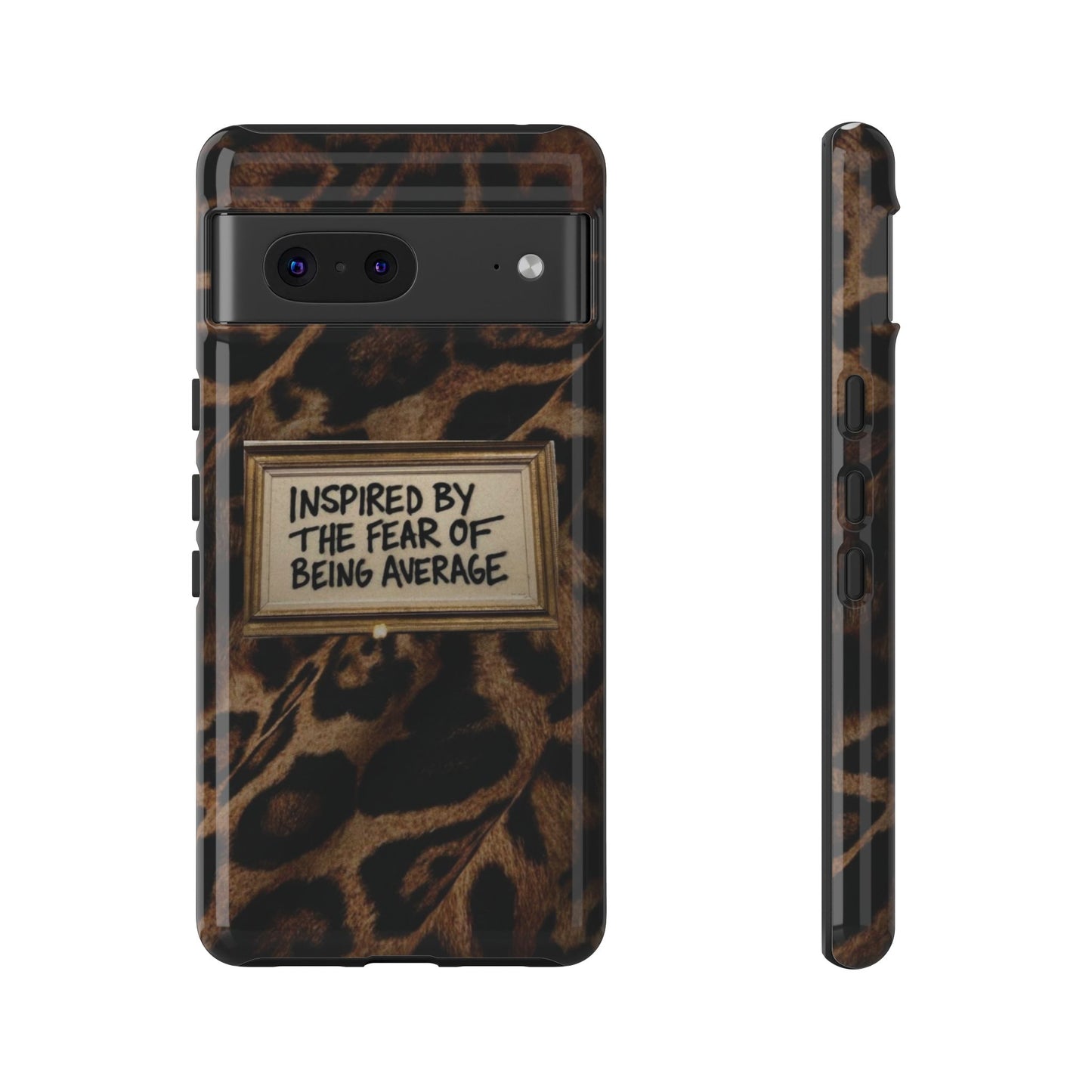 Leopard 'Inspired by the Fear of Being Average' Phone Case