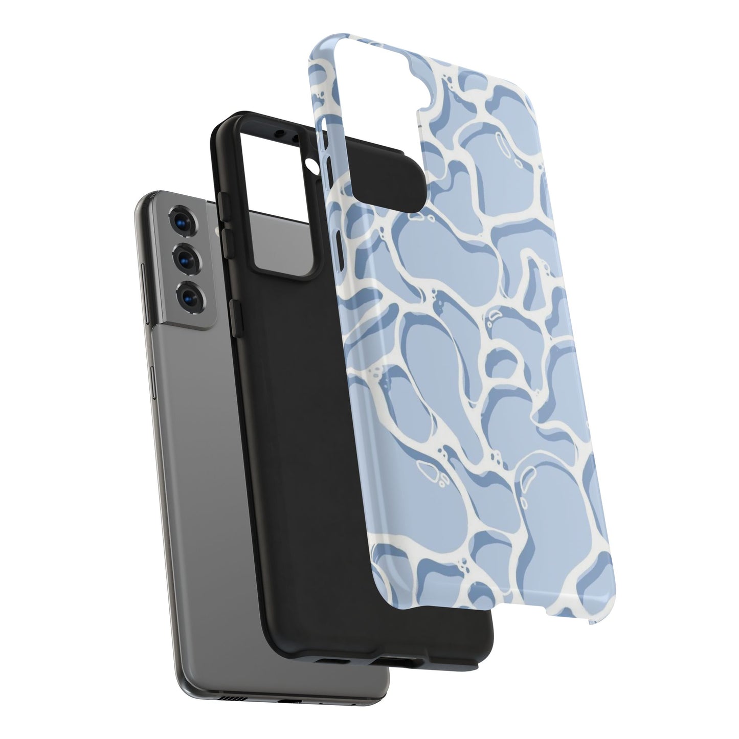 Blue Abstract Pool Pattern Tough Phone Case