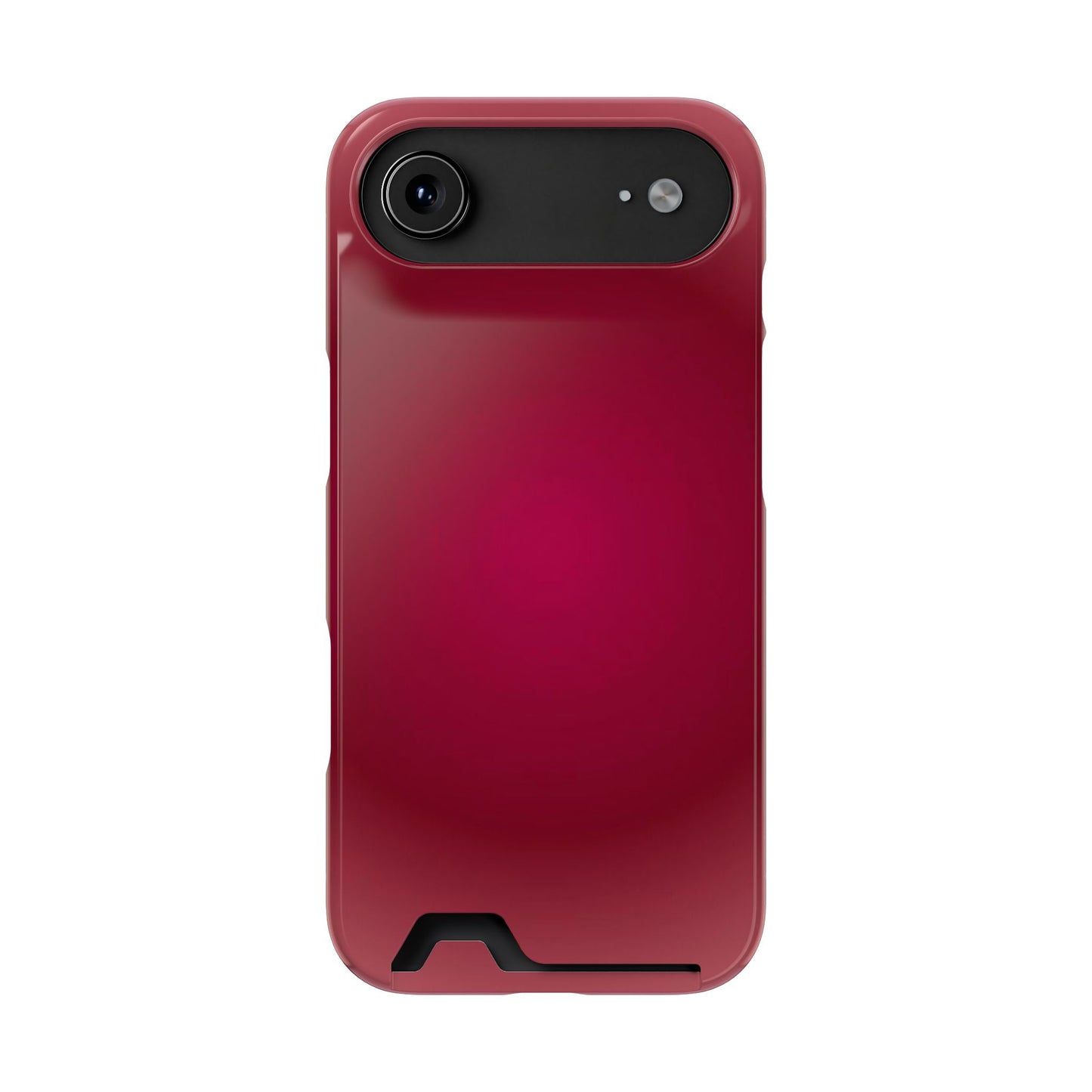 Slim Card-Holder Phone Case — Magnetic Red Wallet Cover