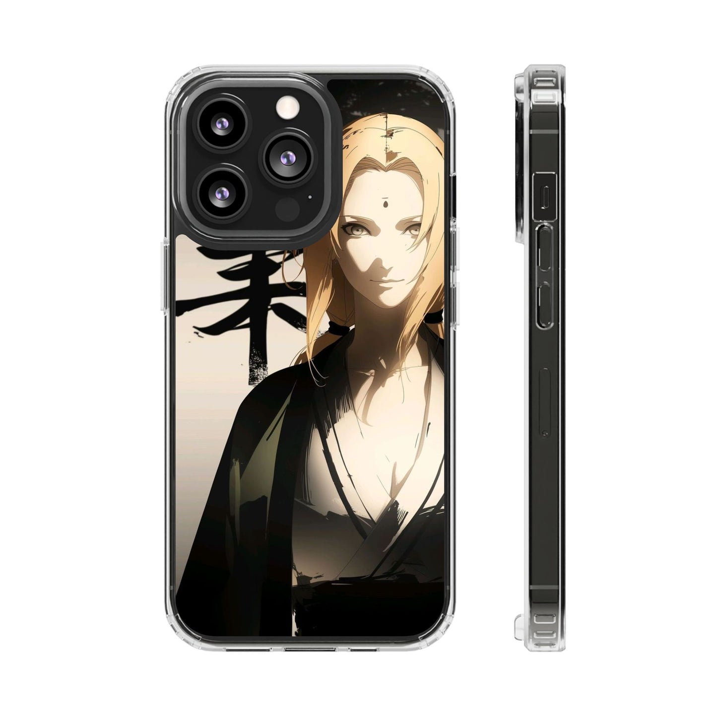 Clear Anime Character Impact-Resistant Phone Case