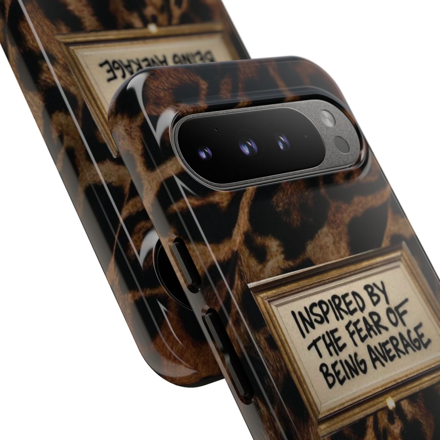 Leopard 'Inspired by the Fear of Being Average' Phone Case