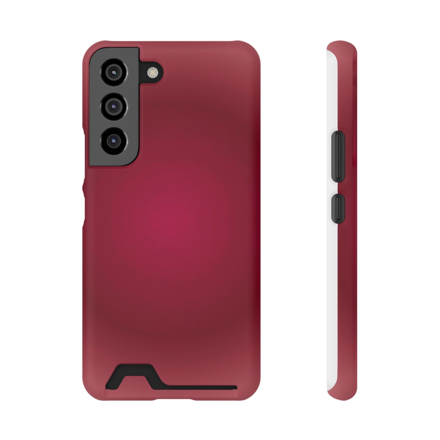 Slim Card-Holder Phone Case — Magnetic Red Wallet Cover