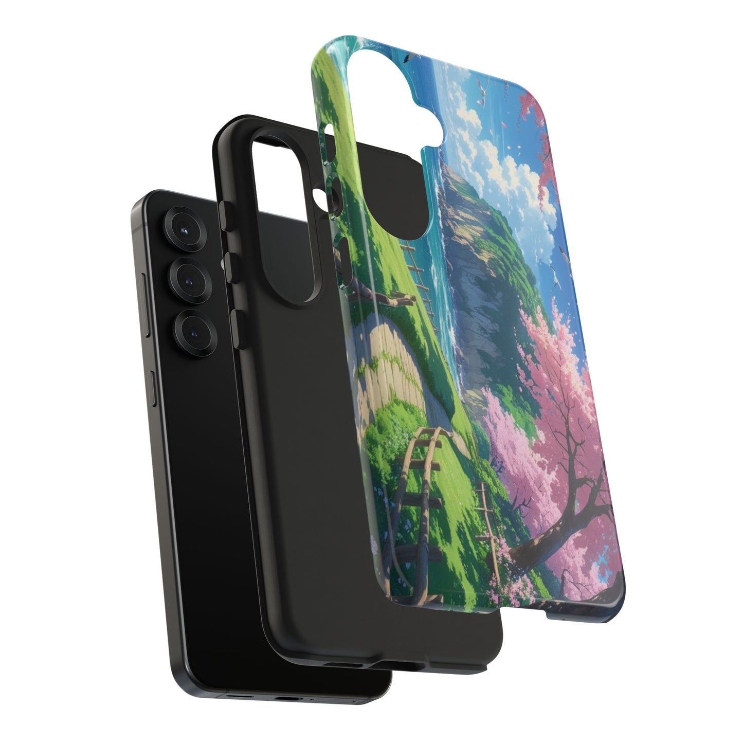 Tough Phone Case — Scenic Cherry Blossom Landscape Phone Cover