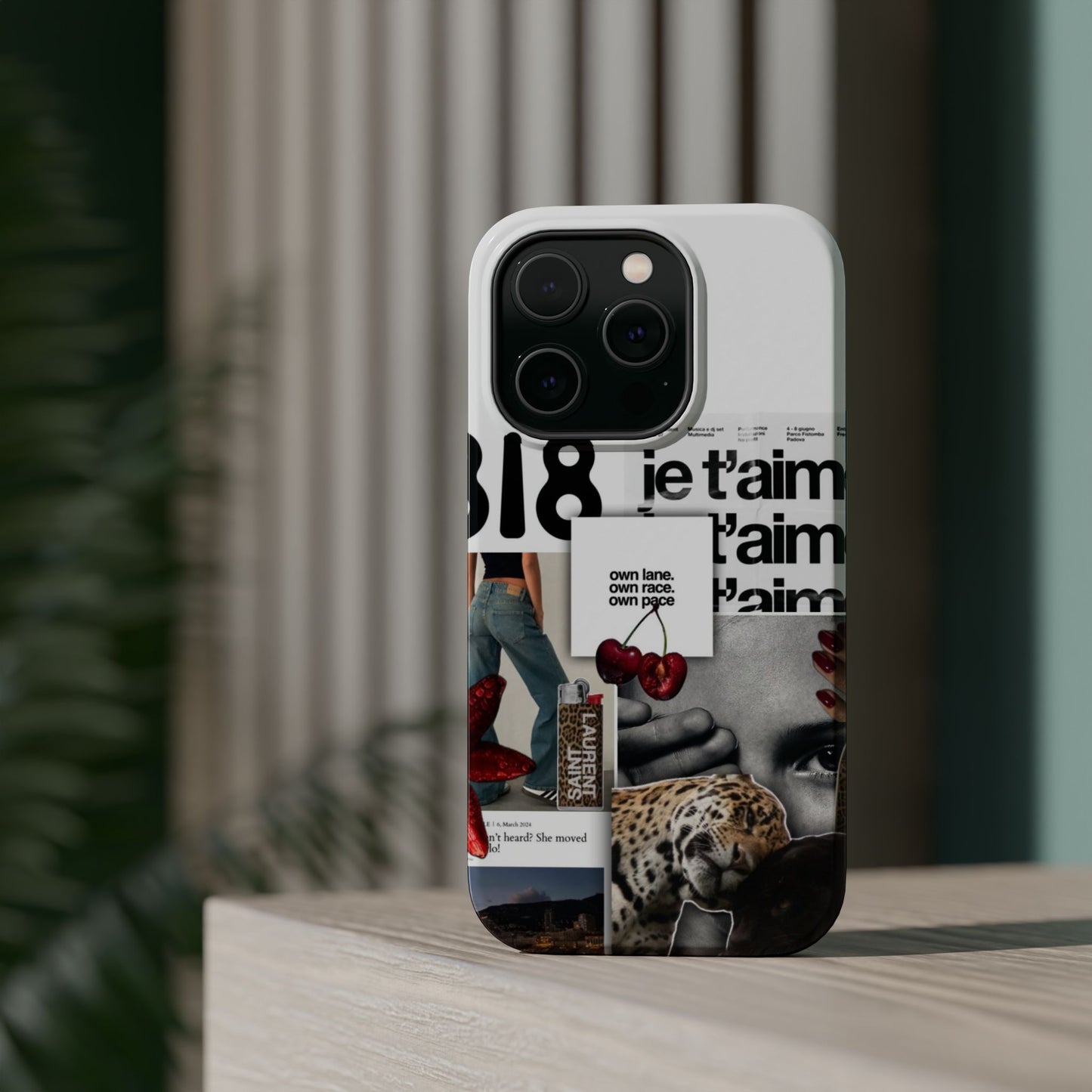 Collage 'Je t’aime' Magnetic Impact-Resistant Phone Case