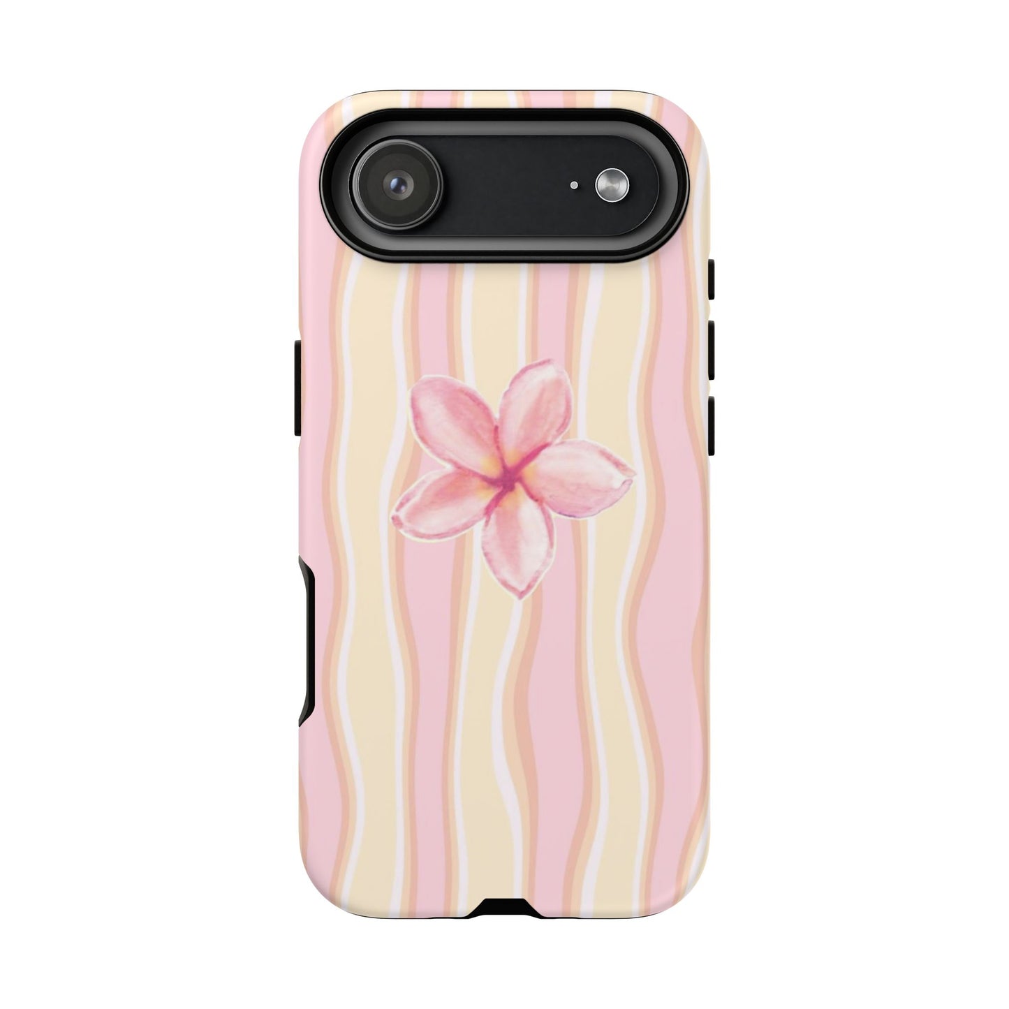 Pink Plumeria Phone Case - Tropical Floral Tough Phone Case