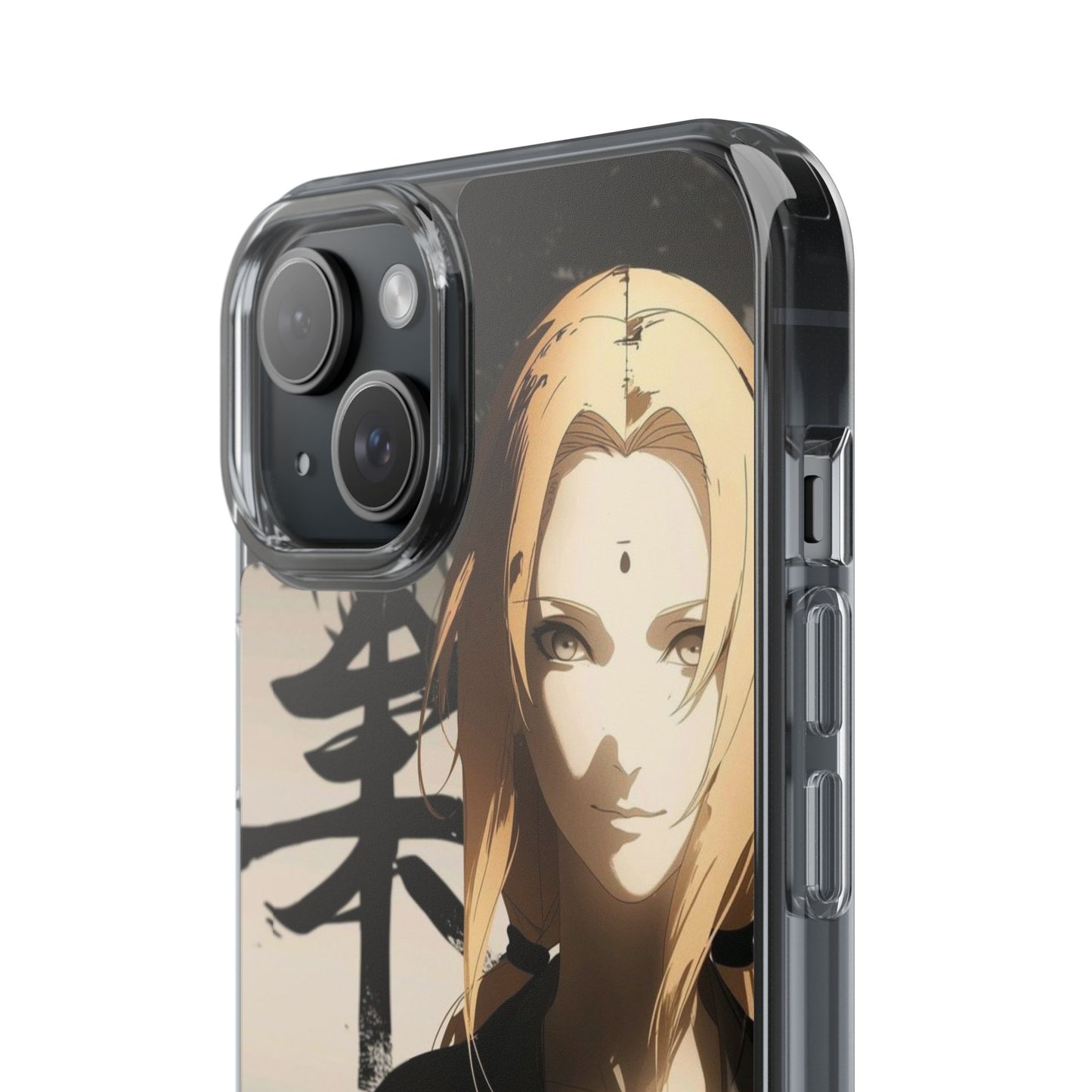 Clear Anime Character Impact-Resistant Phone Case