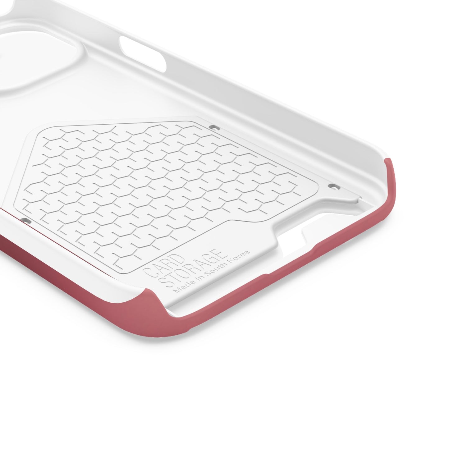 Slim Card-Holder Phone Case — Magnetic Red Wallet Cover