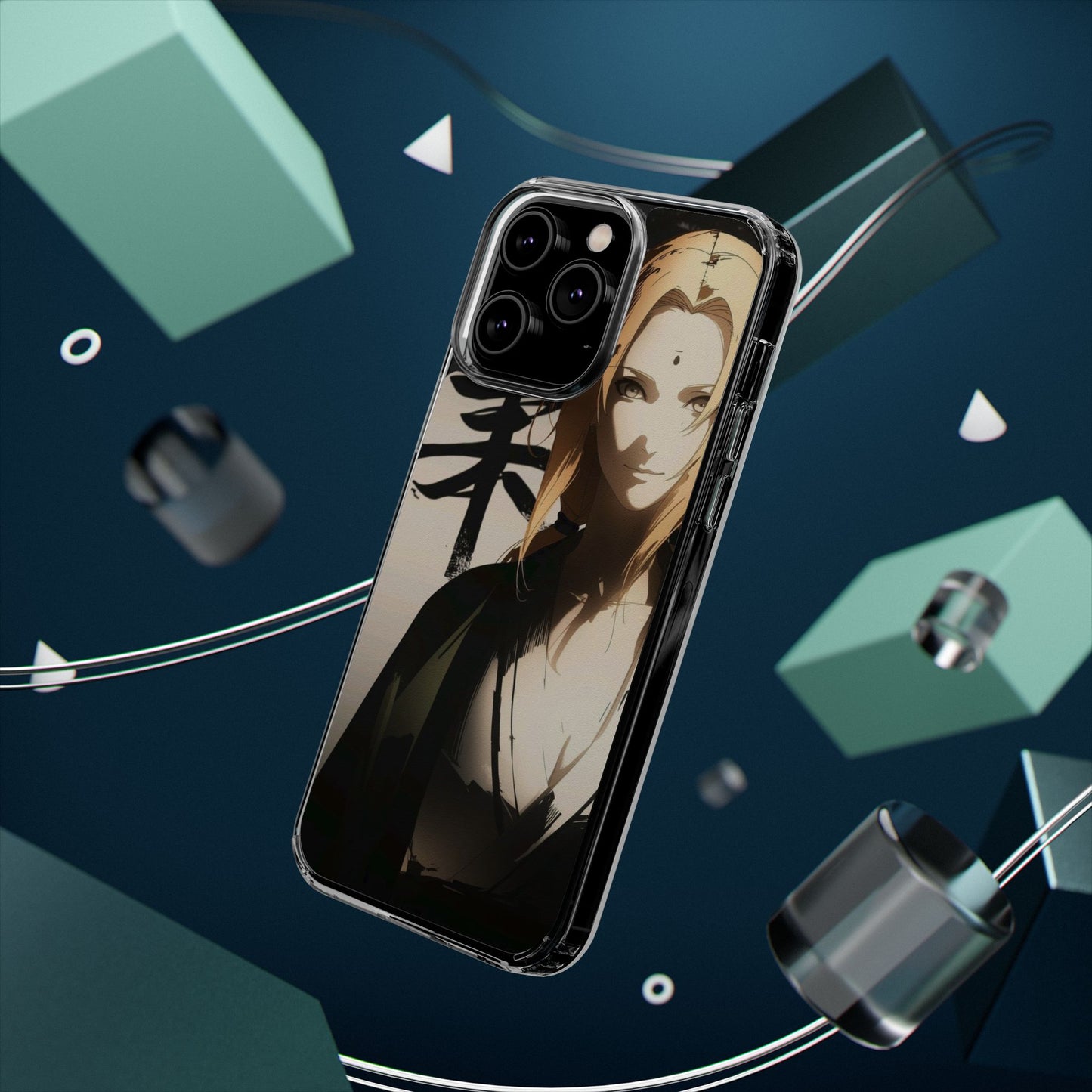 Clear Anime Character Impact-Resistant Phone Case
