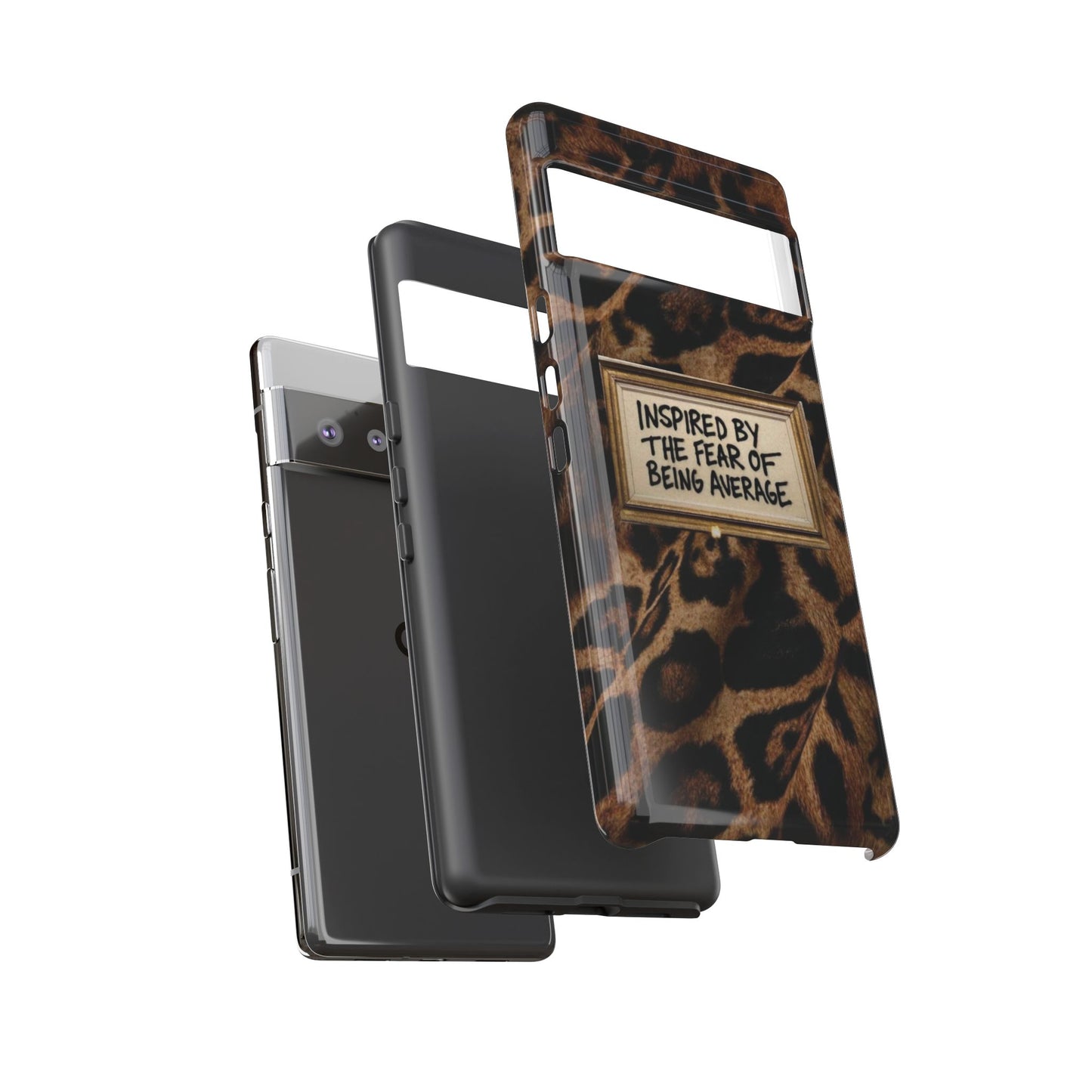 Leopard 'Inspired by the Fear of Being Average' Phone Case