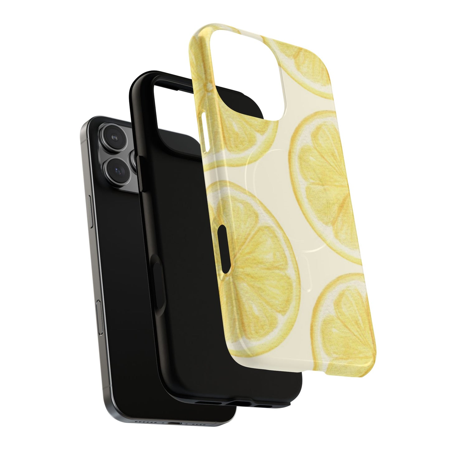 Lemon Slices Tough Magnetic Phone Case — Protective Citrus Pattern