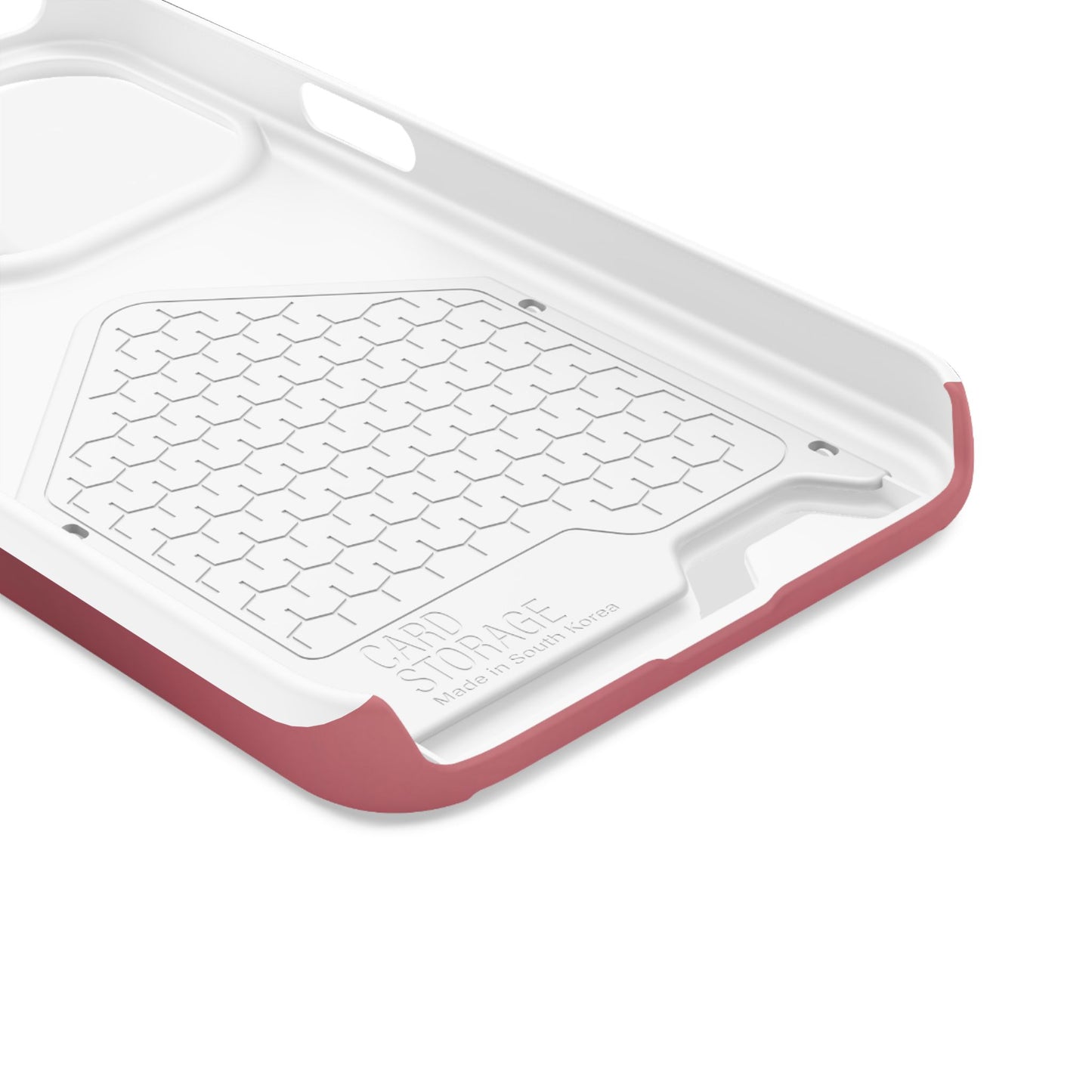 Slim Card-Holder Phone Case — Magnetic Red Wallet Cover