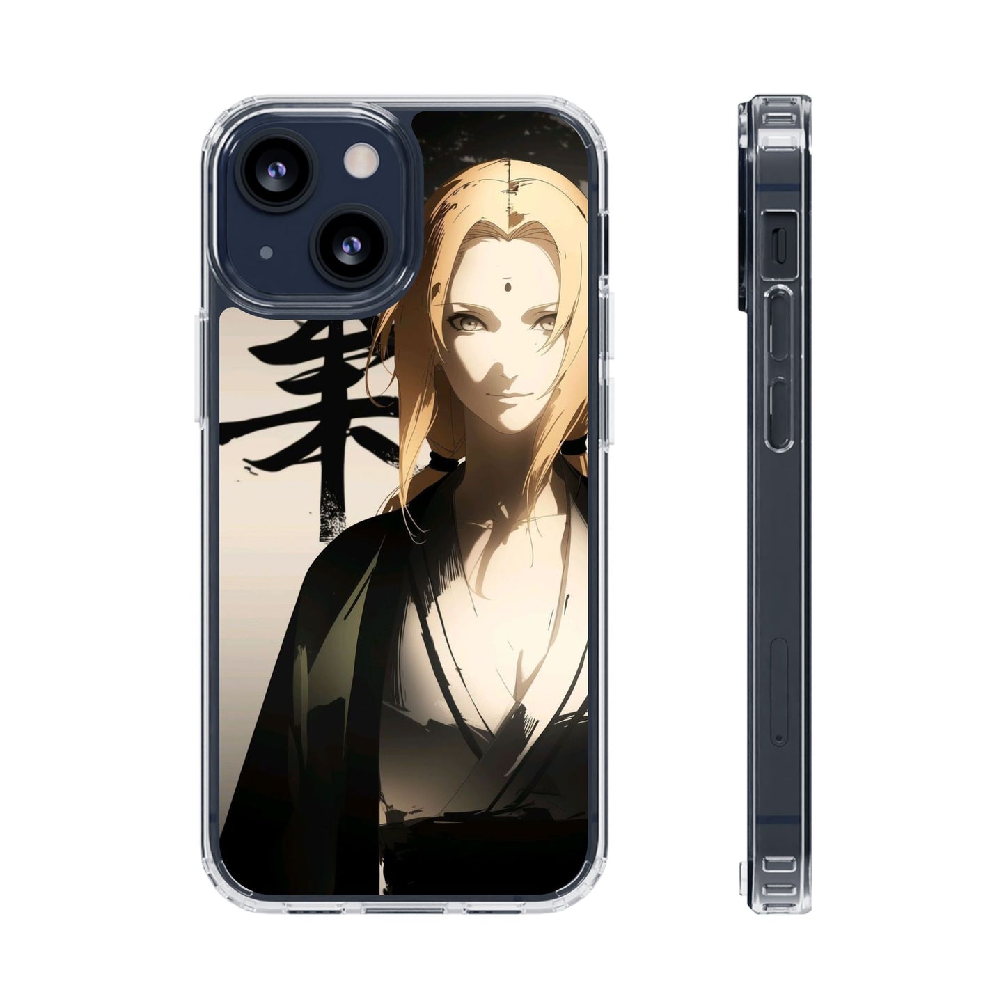 Clear Anime Character Impact-Resistant Phone Case