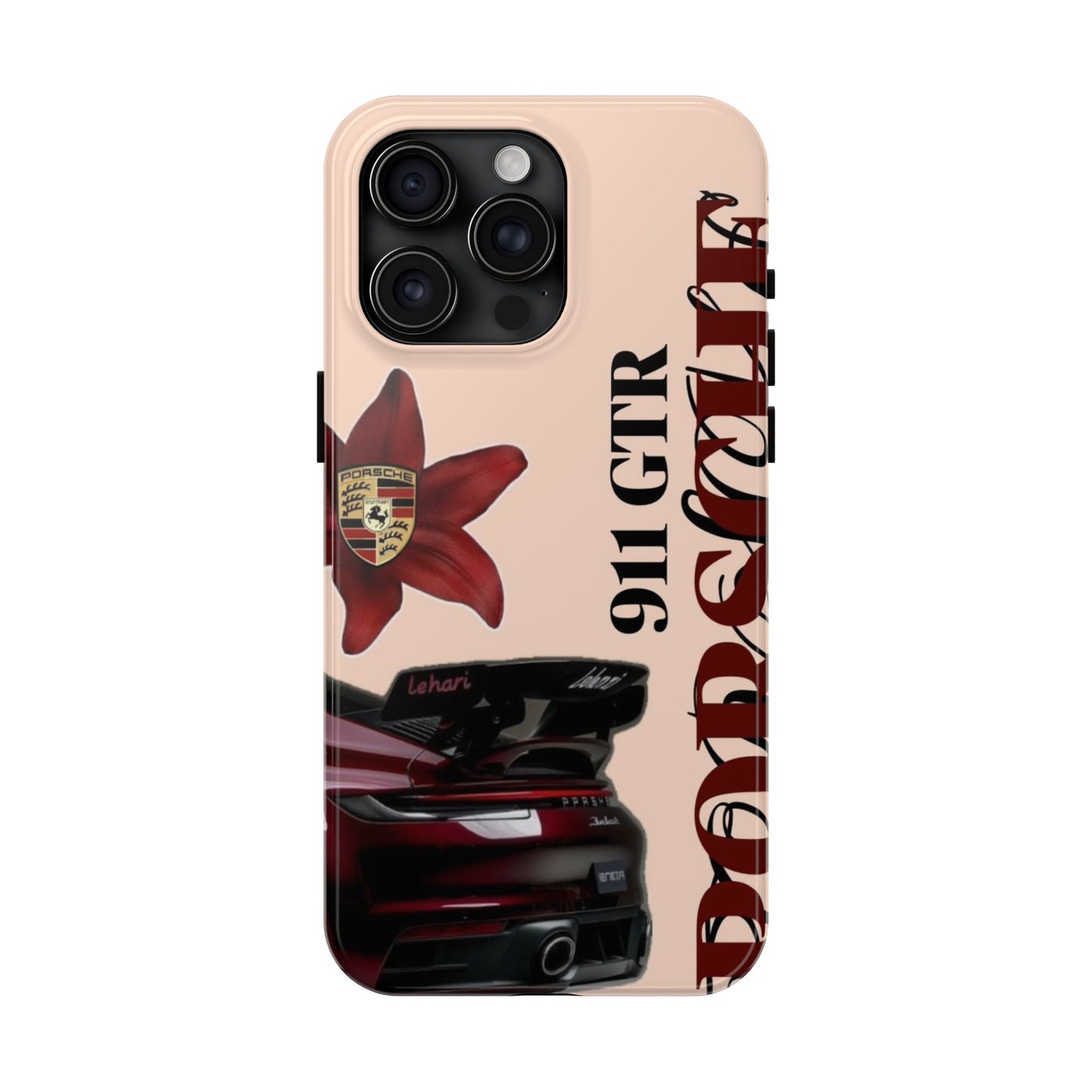 Porsche 911 GT-R Red Orchid Tough Phone Case — Sports Car Protective Cover