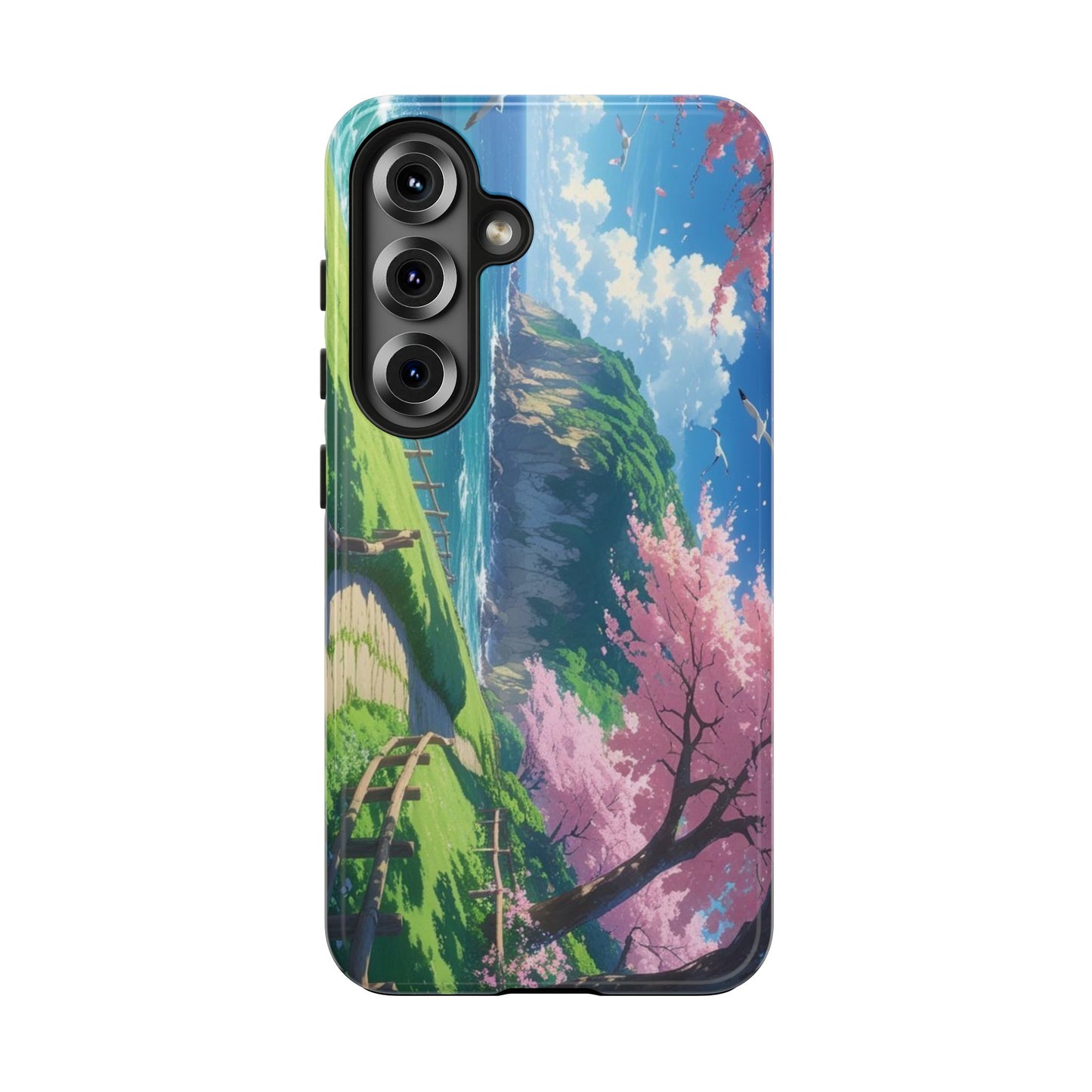 Tough Phone Case — Scenic Cherry Blossom Landscape Phone Cover