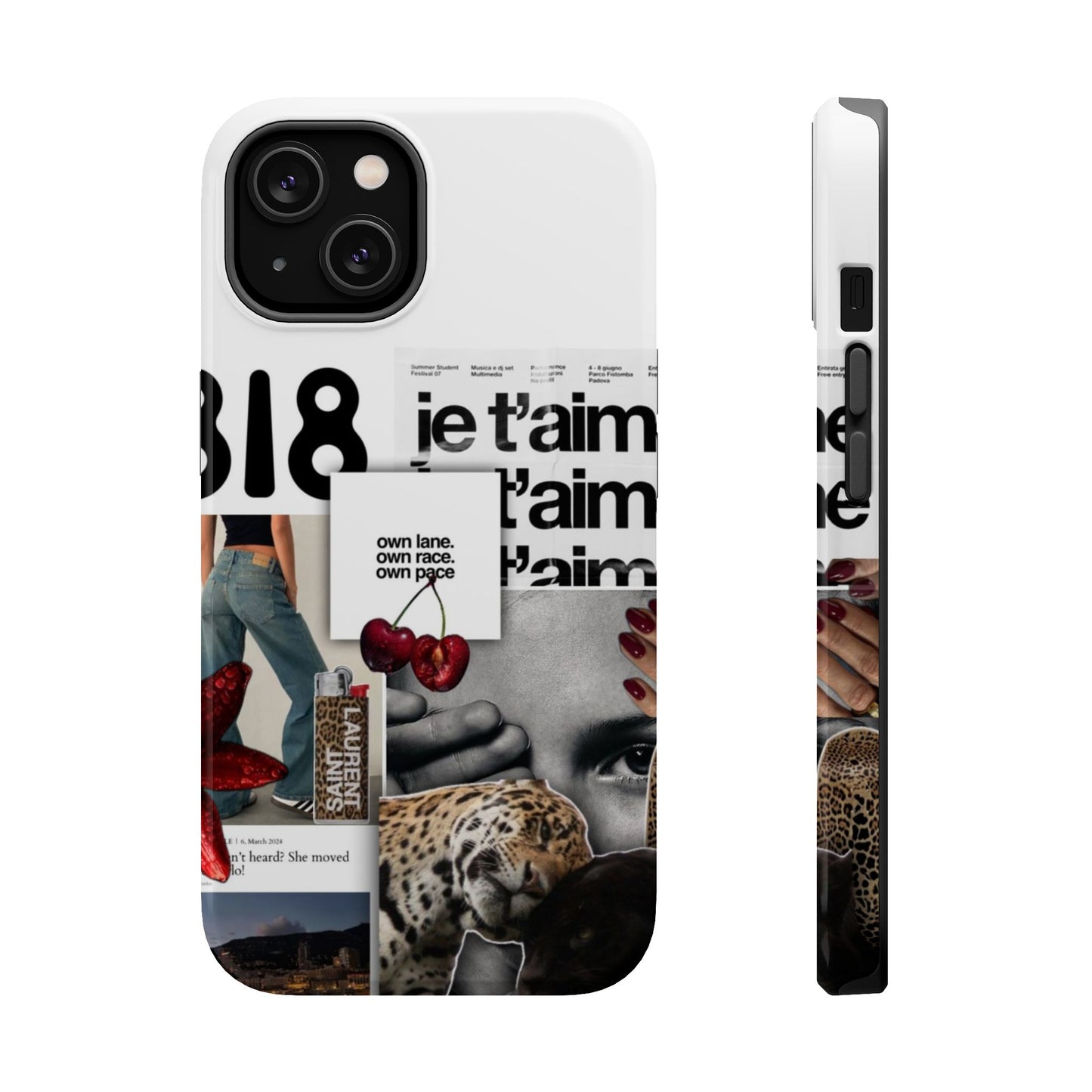Collage 'Je t’aime' Magnetic Impact-Resistant Phone Case