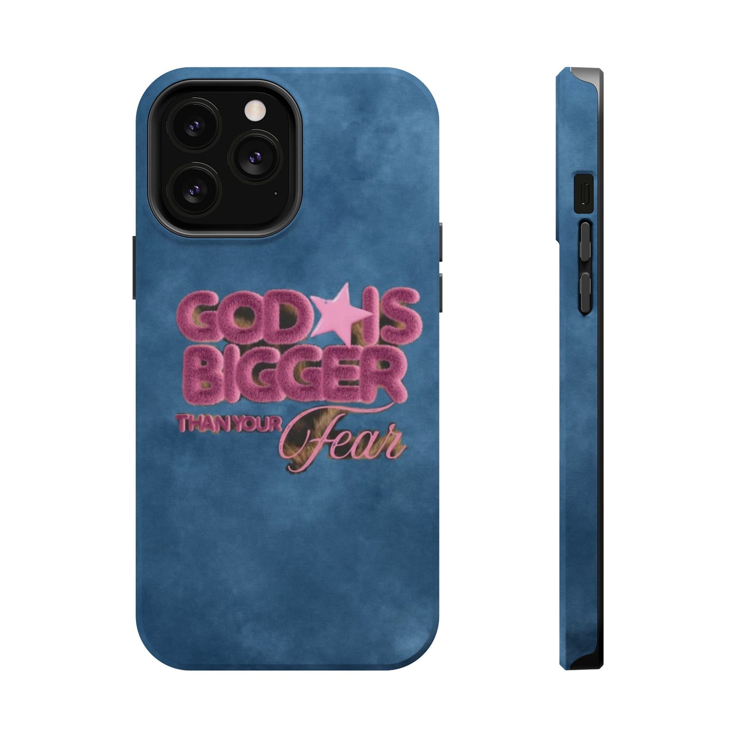Phone Case — “God Is Bigger Than Your Fear” Magnetic Impact-Resistant Case