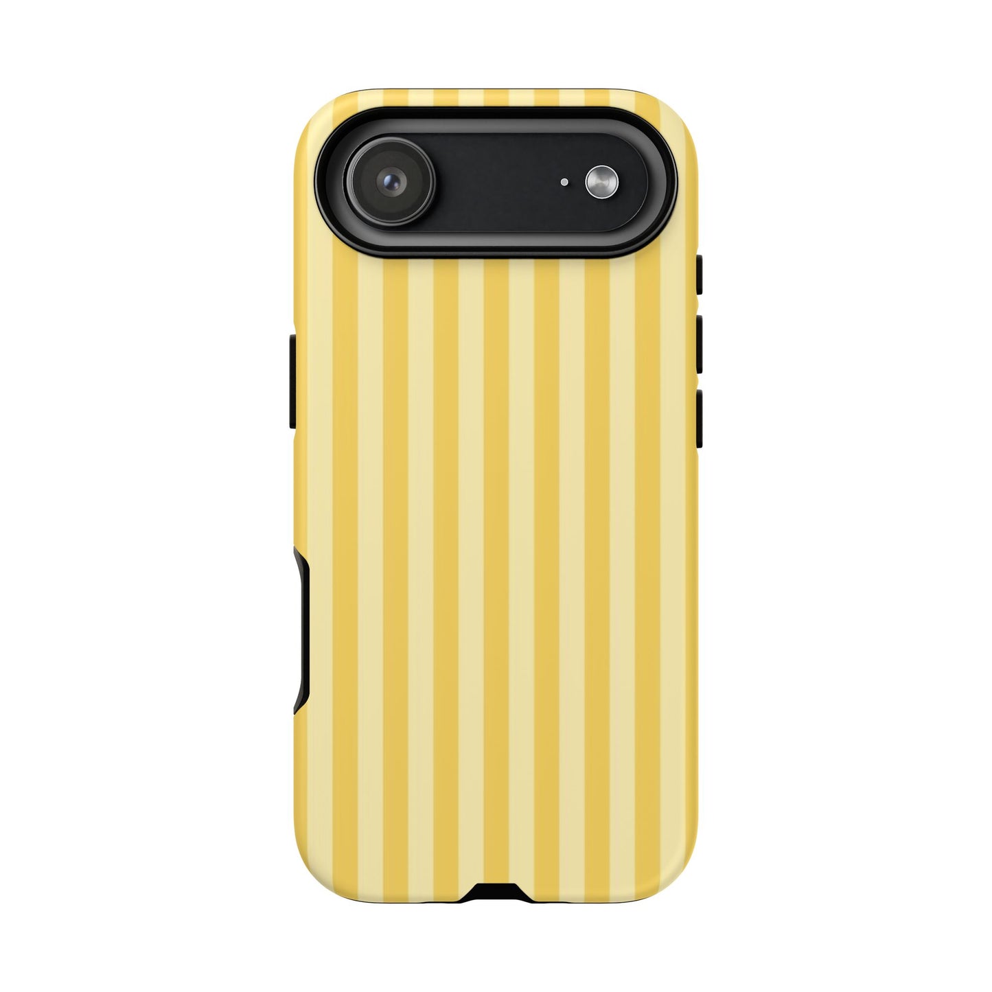 Yellow Stripe Tough Phone Case — Durable Protective iPhone Cover