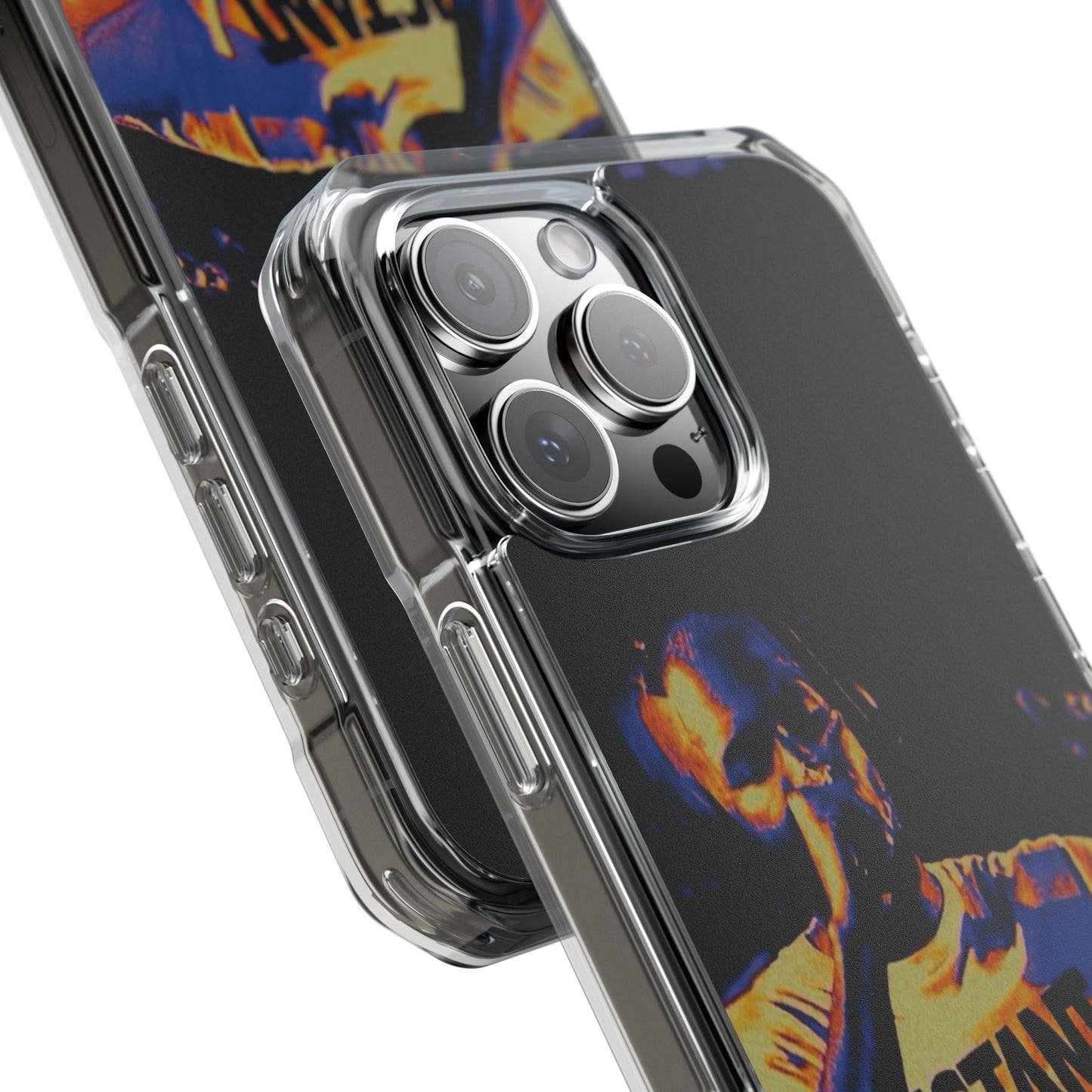 Clear Magnetic Phone Case — Live Concert Microphone Design
