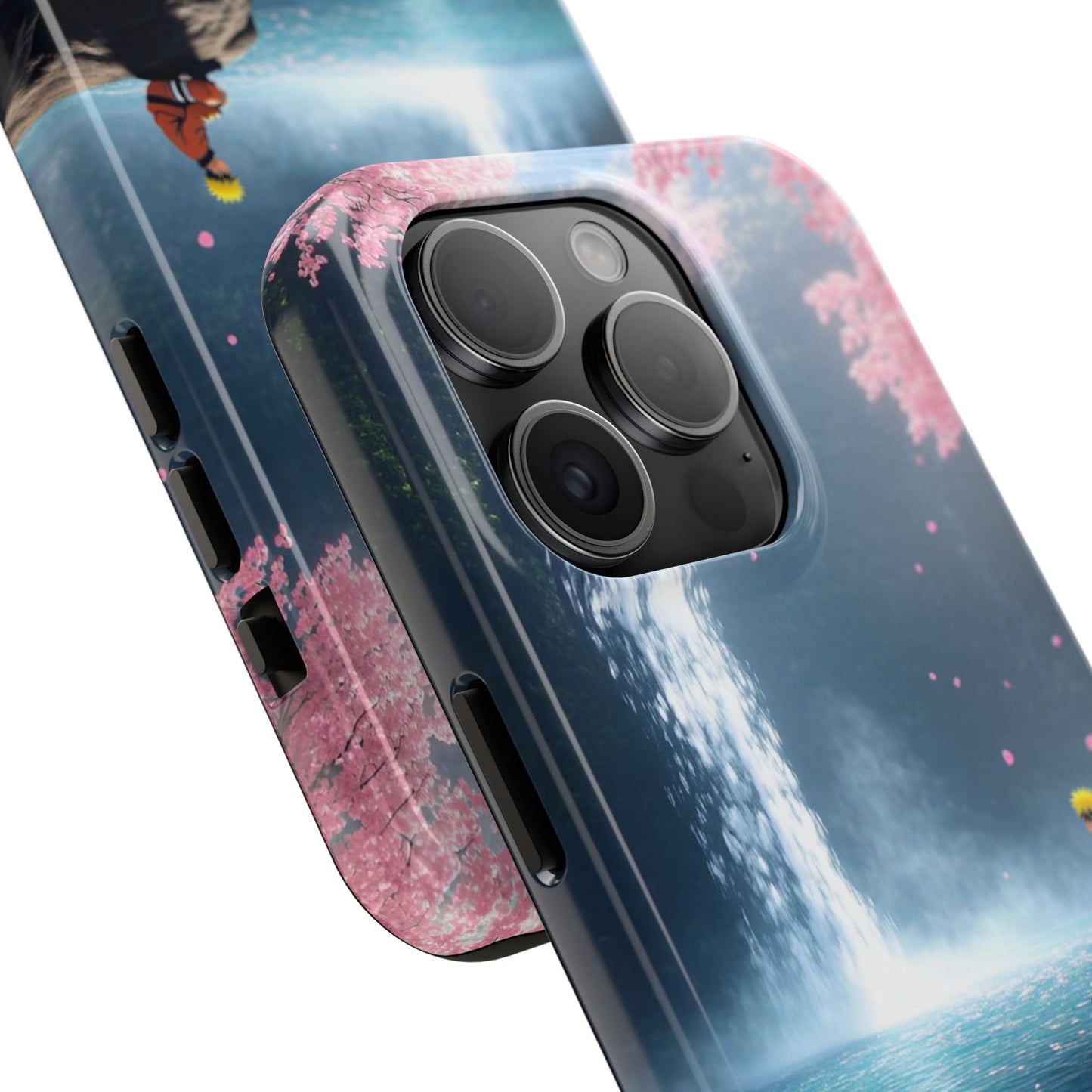 Naruto Scenic Tough Phone Case — Waterfall Meditation Anime Cover