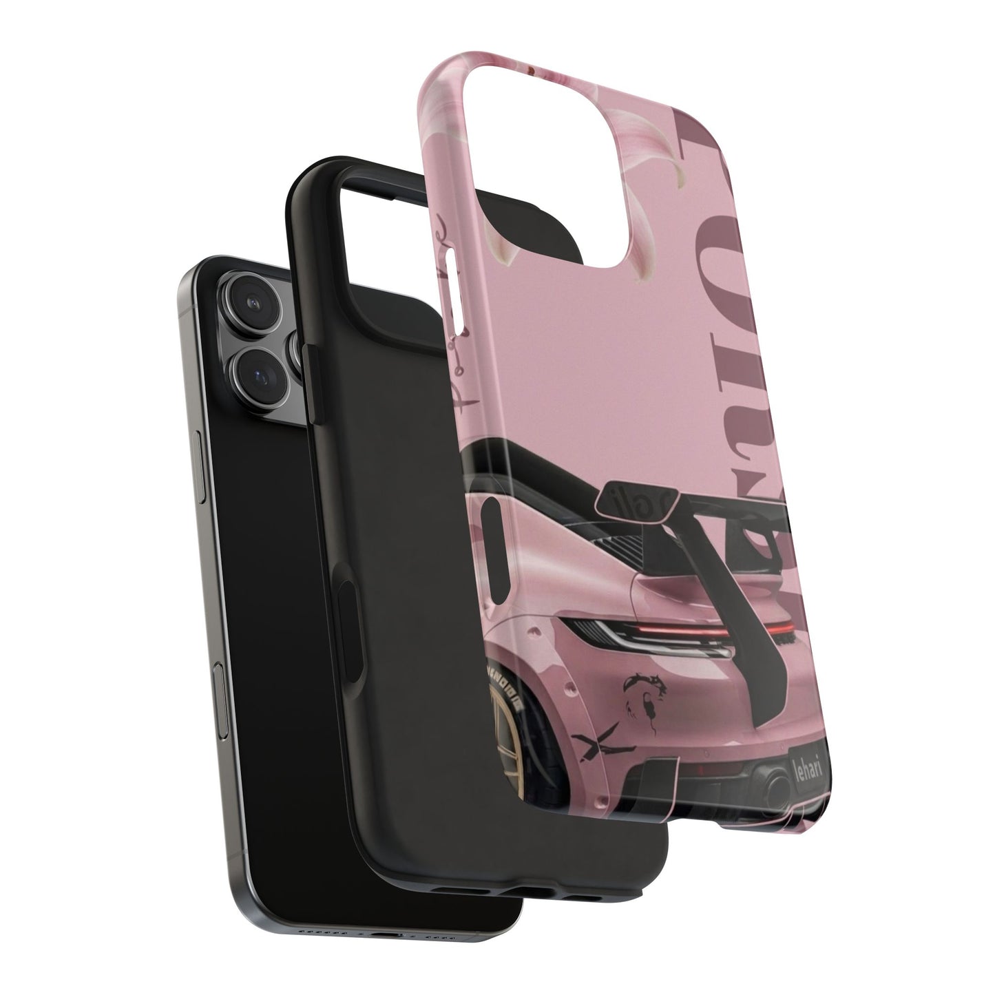 Pink Racing Car Tough Phone Case — 'Queen' Sportback Design