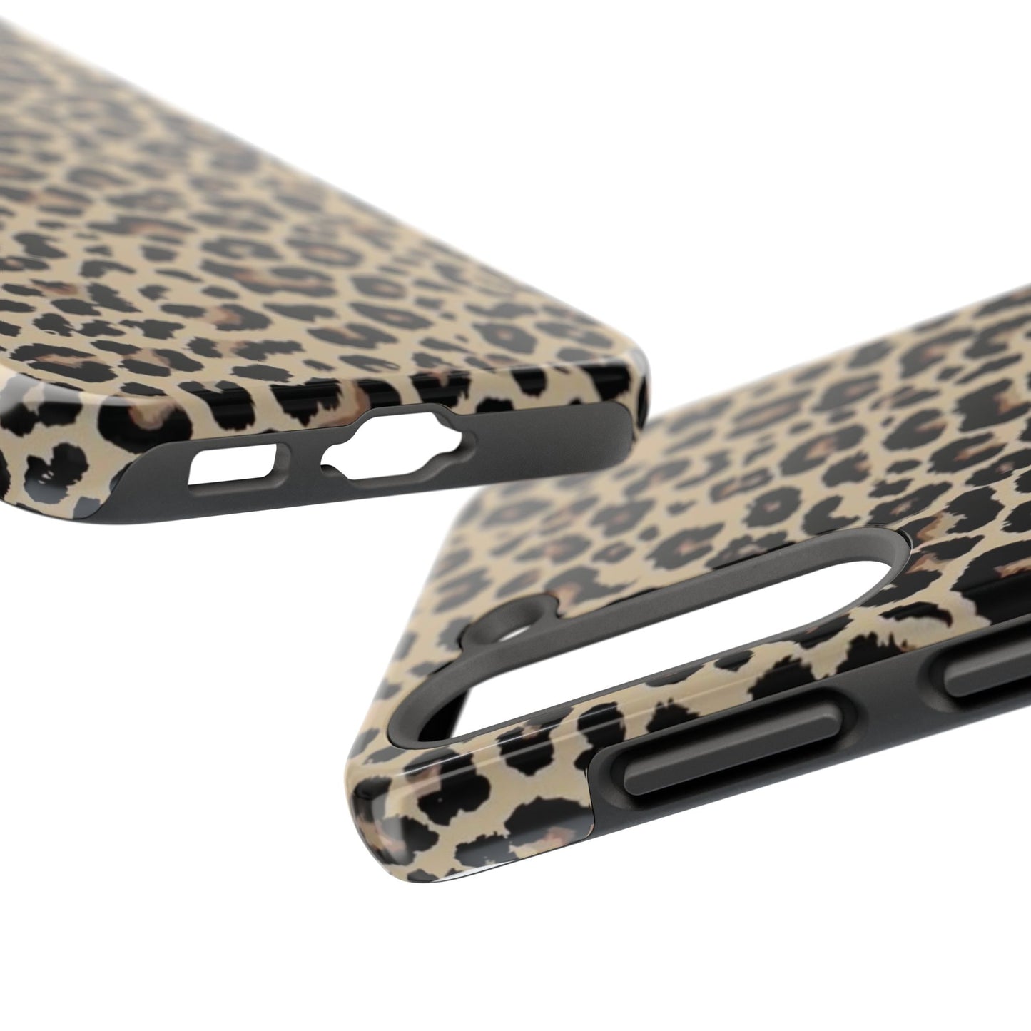 Leopard Print Tough Phone Case — Durable Protective iPhone Cover