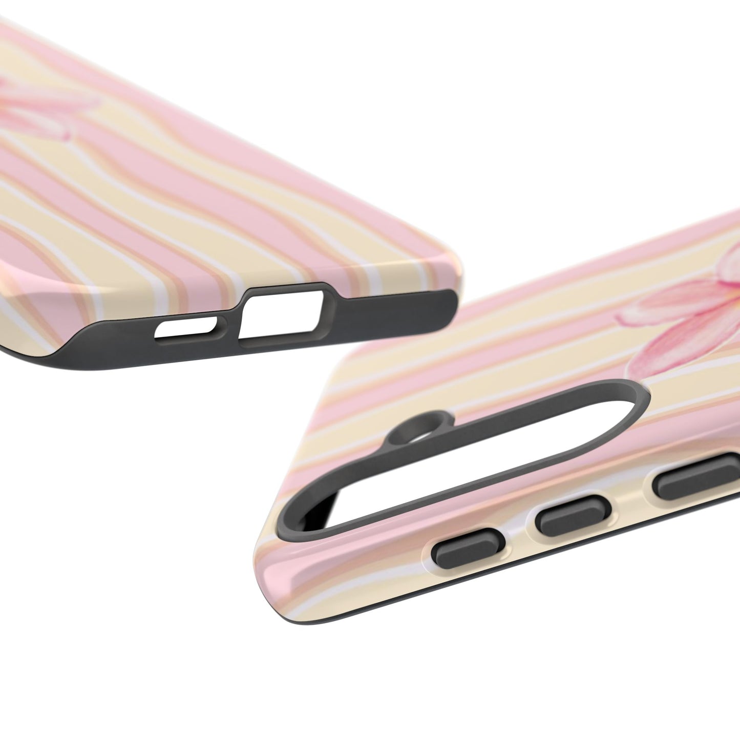 Pink Plumeria Phone Case - Tropical Floral Tough Phone Case