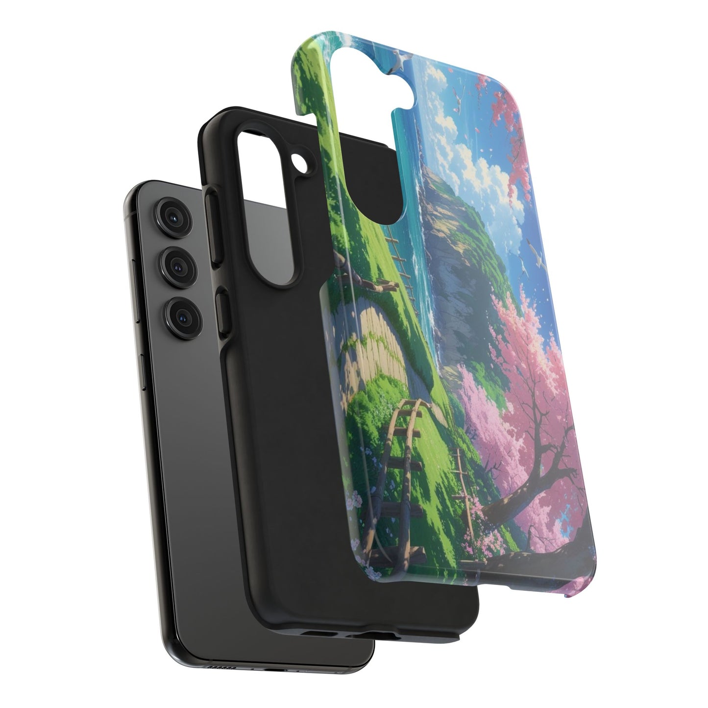 Tough Phone Case — Scenic Cherry Blossom Landscape Phone Cover