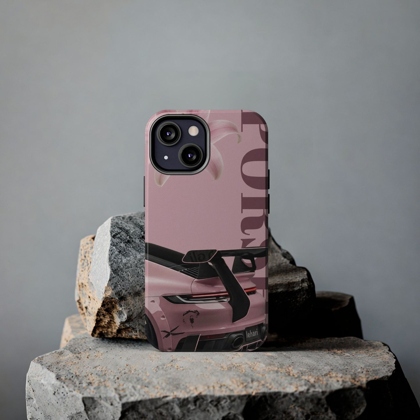 Pink Racing Car Tough Phone Case — 'Queen' Sportback Design