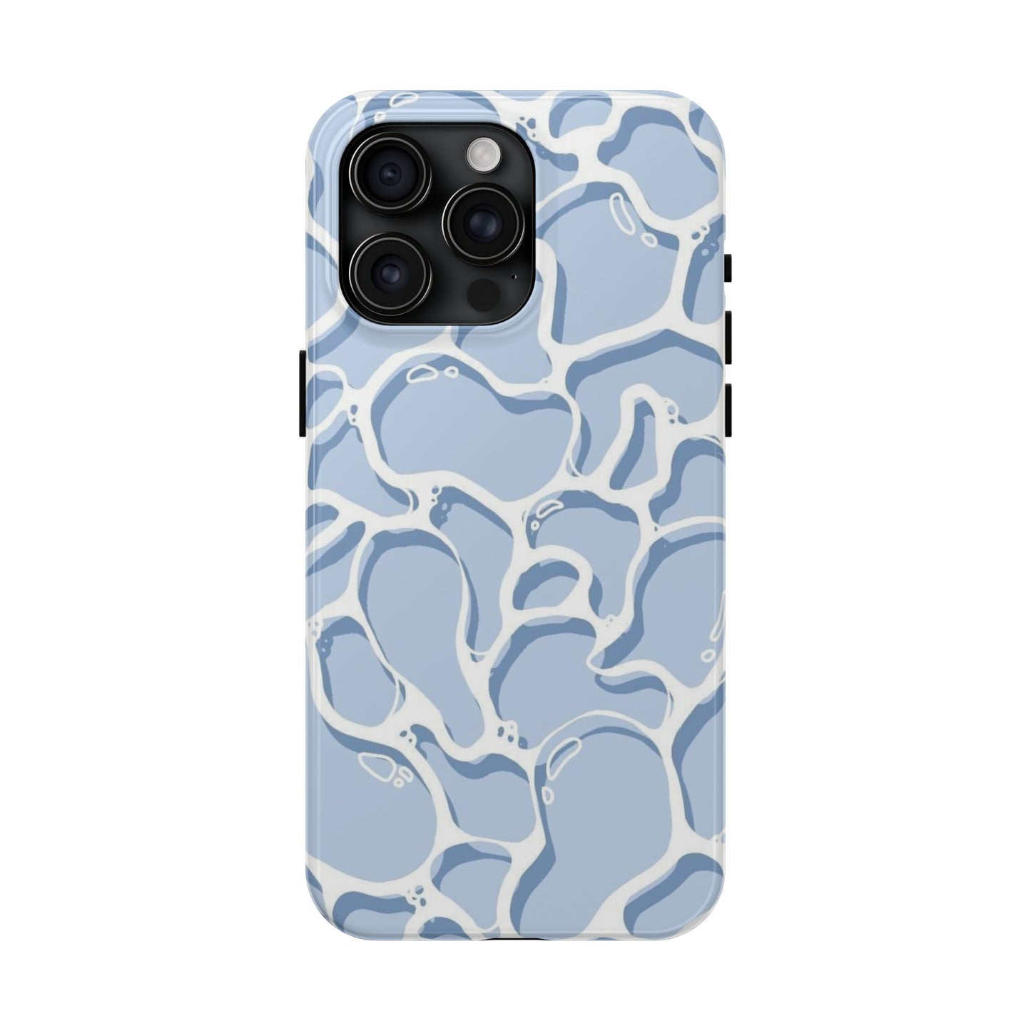 Blue Abstract Pool Pattern Tough Phone Case