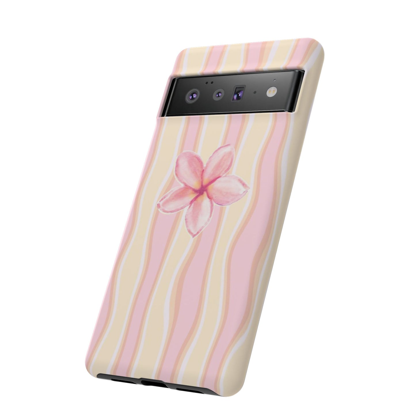 Pink Plumeria Phone Case - Tropical Floral Tough Phone Case