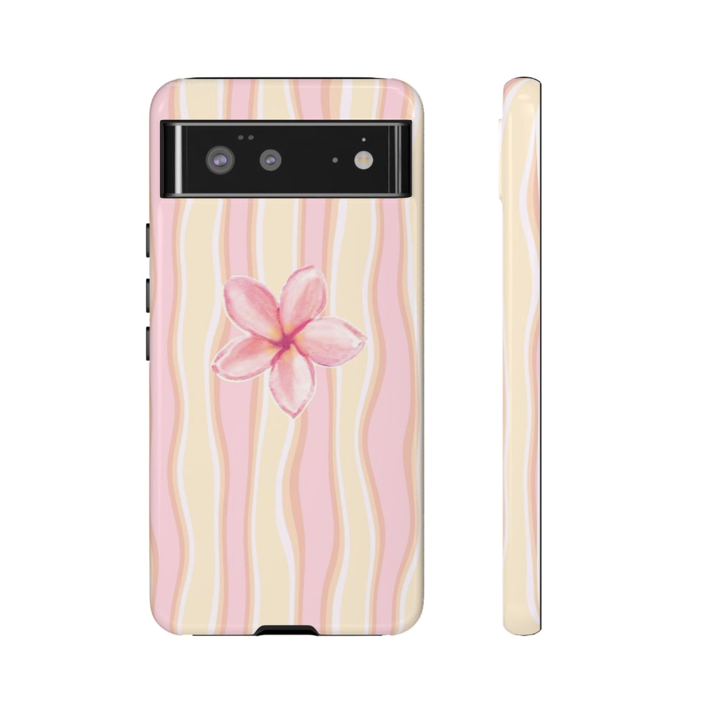 Pink Plumeria Phone Case - Tropical Floral Tough Phone Case