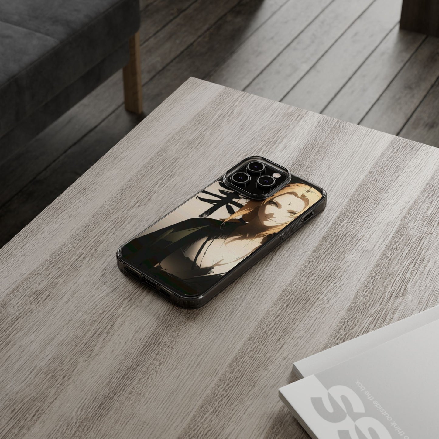 Clear Anime Character Impact-Resistant Phone Case